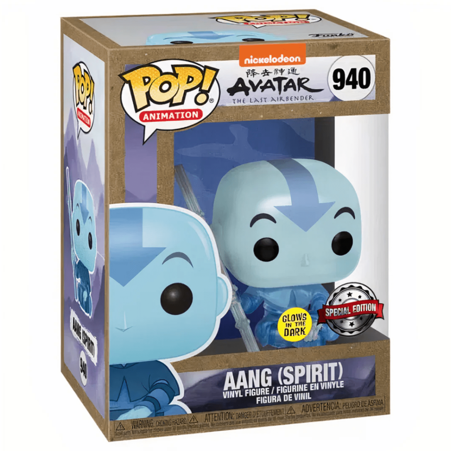 Funko Pop! Aang Spirit 940 (Espirito) - Glows in the Dark - Geek Plus