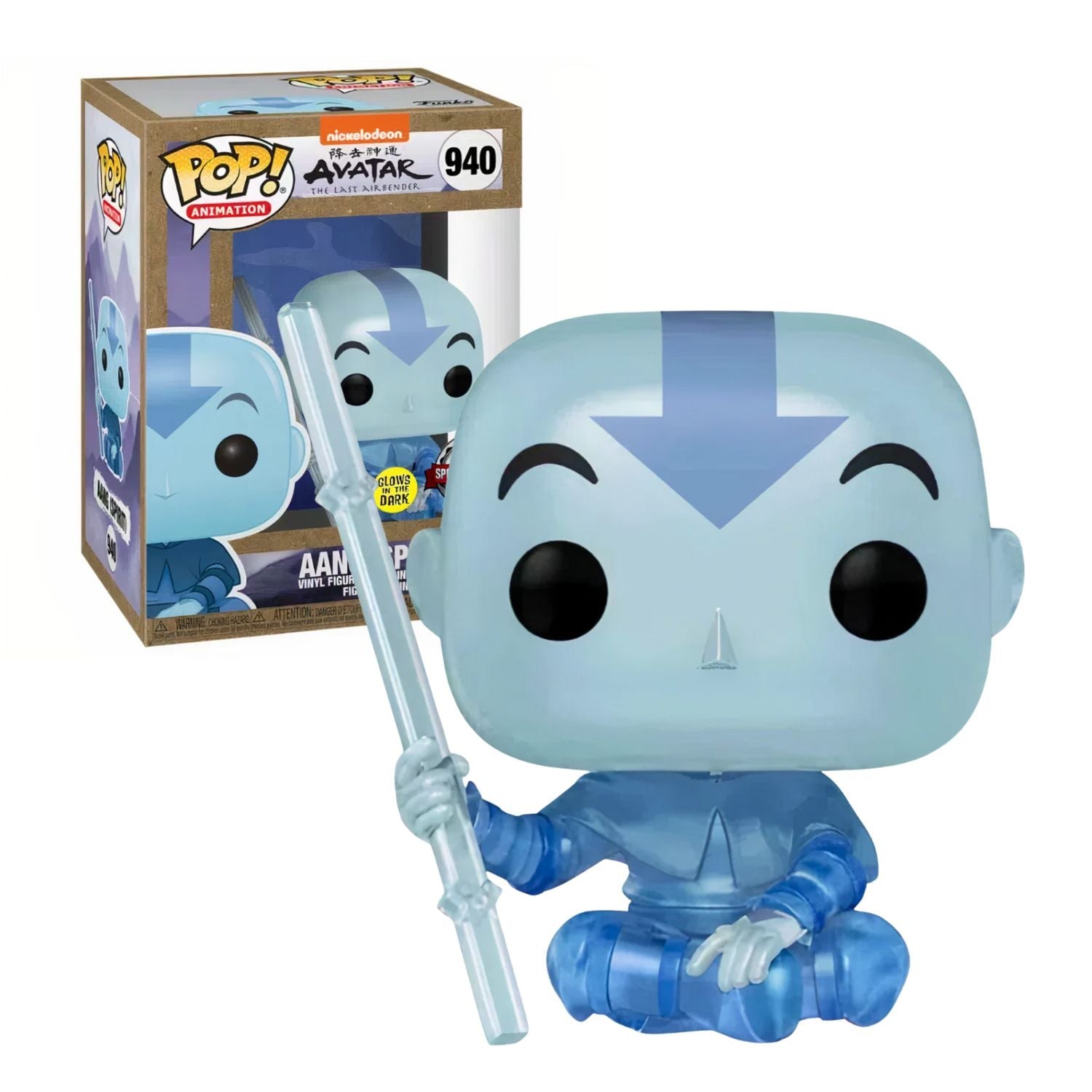 Funko Pop! Aang Spirit 940 (Espirito) - Glows in the Dark - Geek Plus