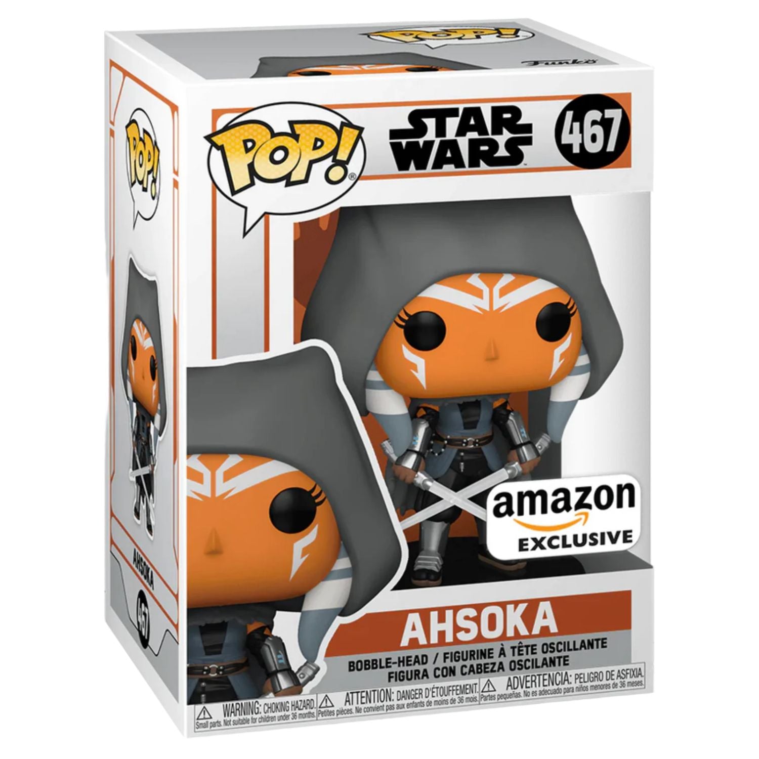 Funko Pop! Ahsoka Hooded 467 (Exclusive) - Star Wars - Geek Plus