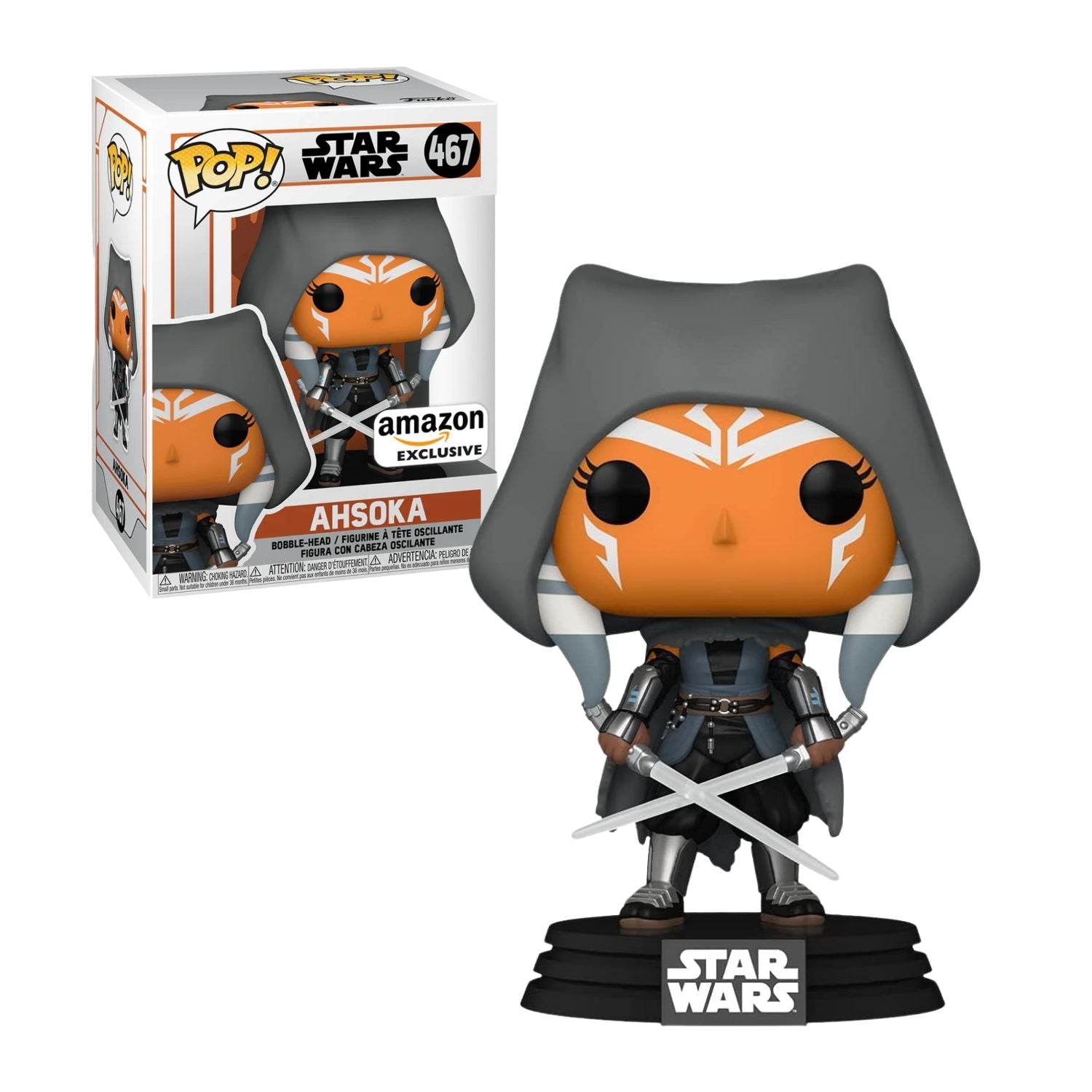 Funko Pop! Ahsoka Hooded 467 (Exclusive) - Star Wars - Geek Plus