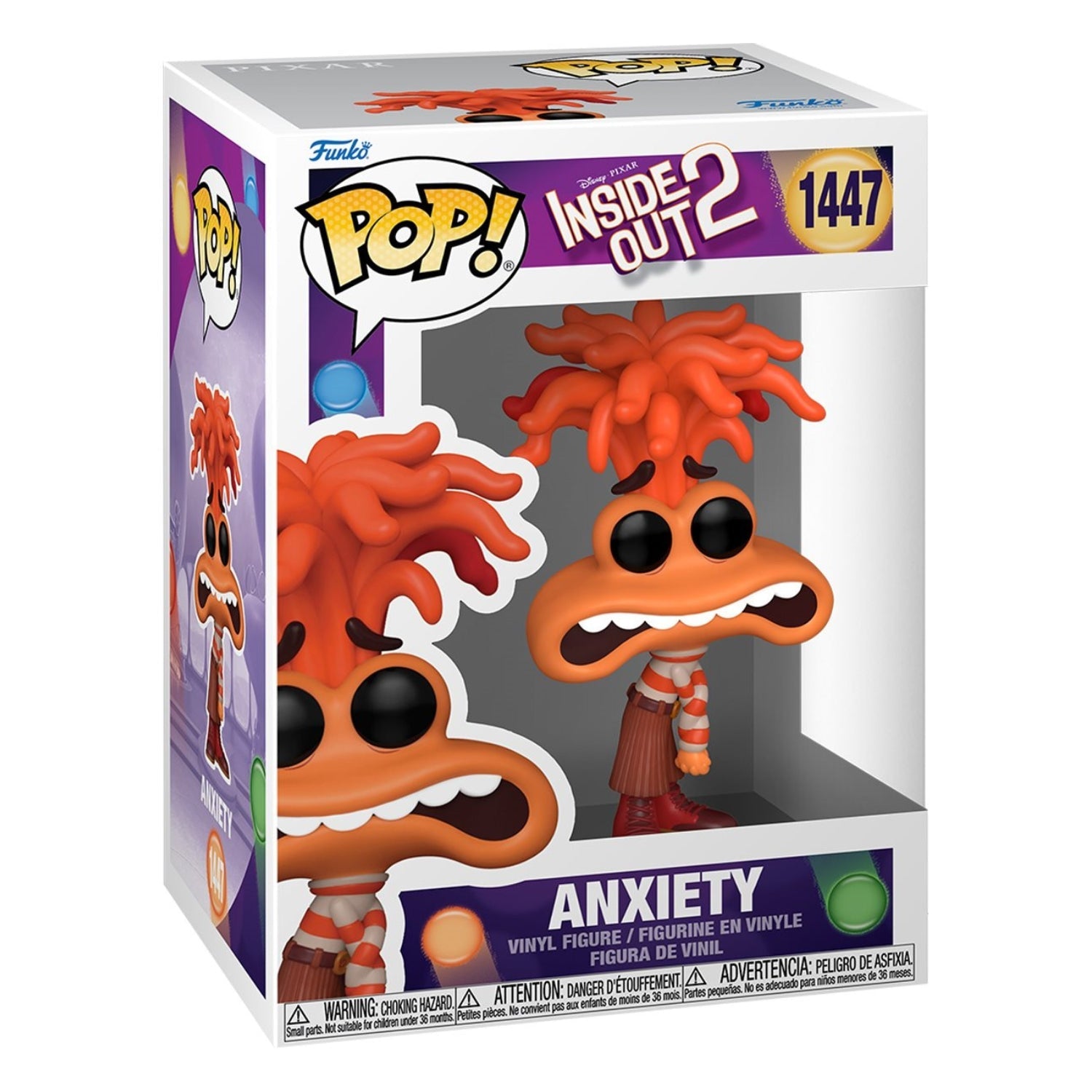Funko Pop! Anxiety (Ansiedade) 1447 - Disney Divertida Mente - Geek Plus