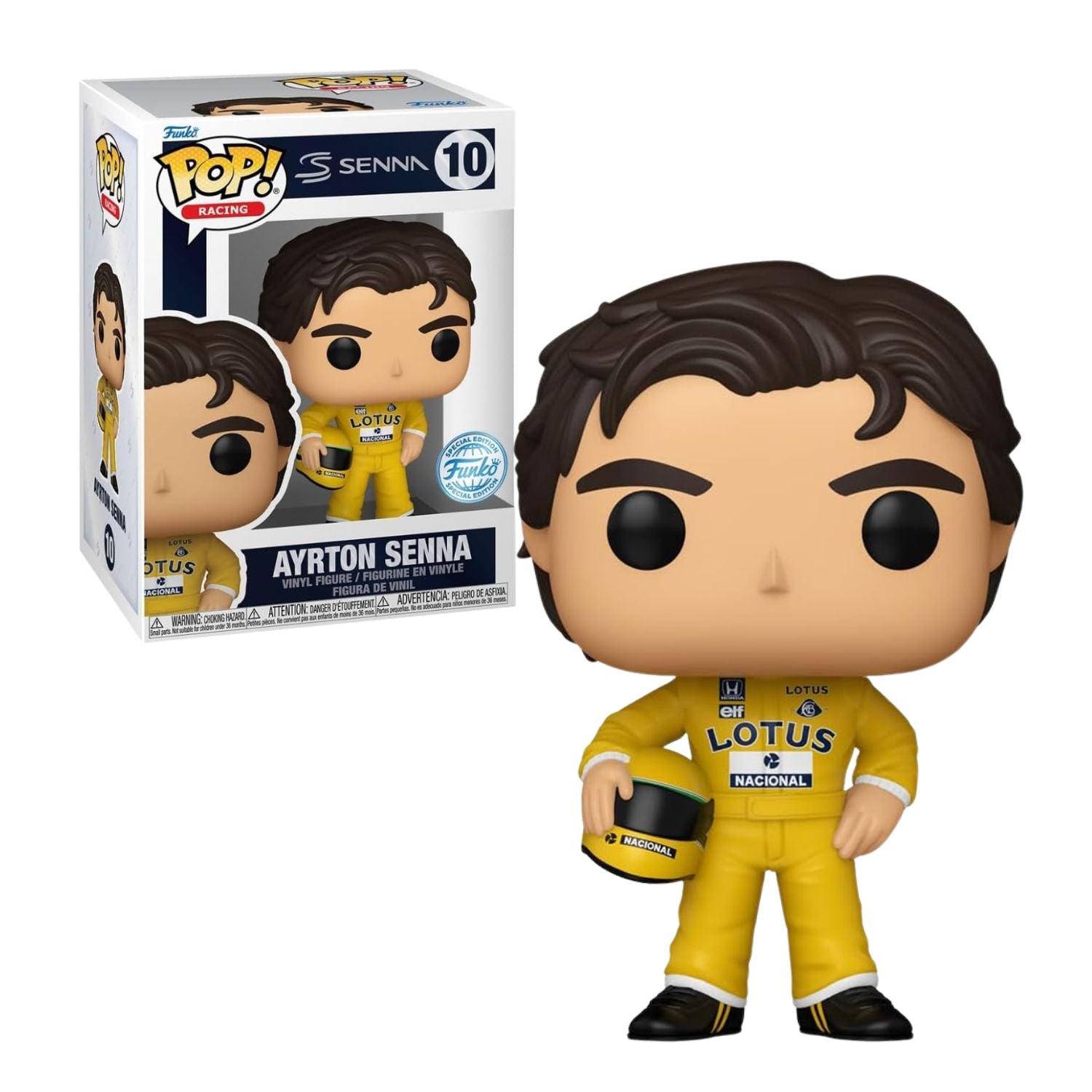 Funko Pop! Ayrton Senna Racing Lotus 10 (Special Edition) - Formula 1 - Geek Plus