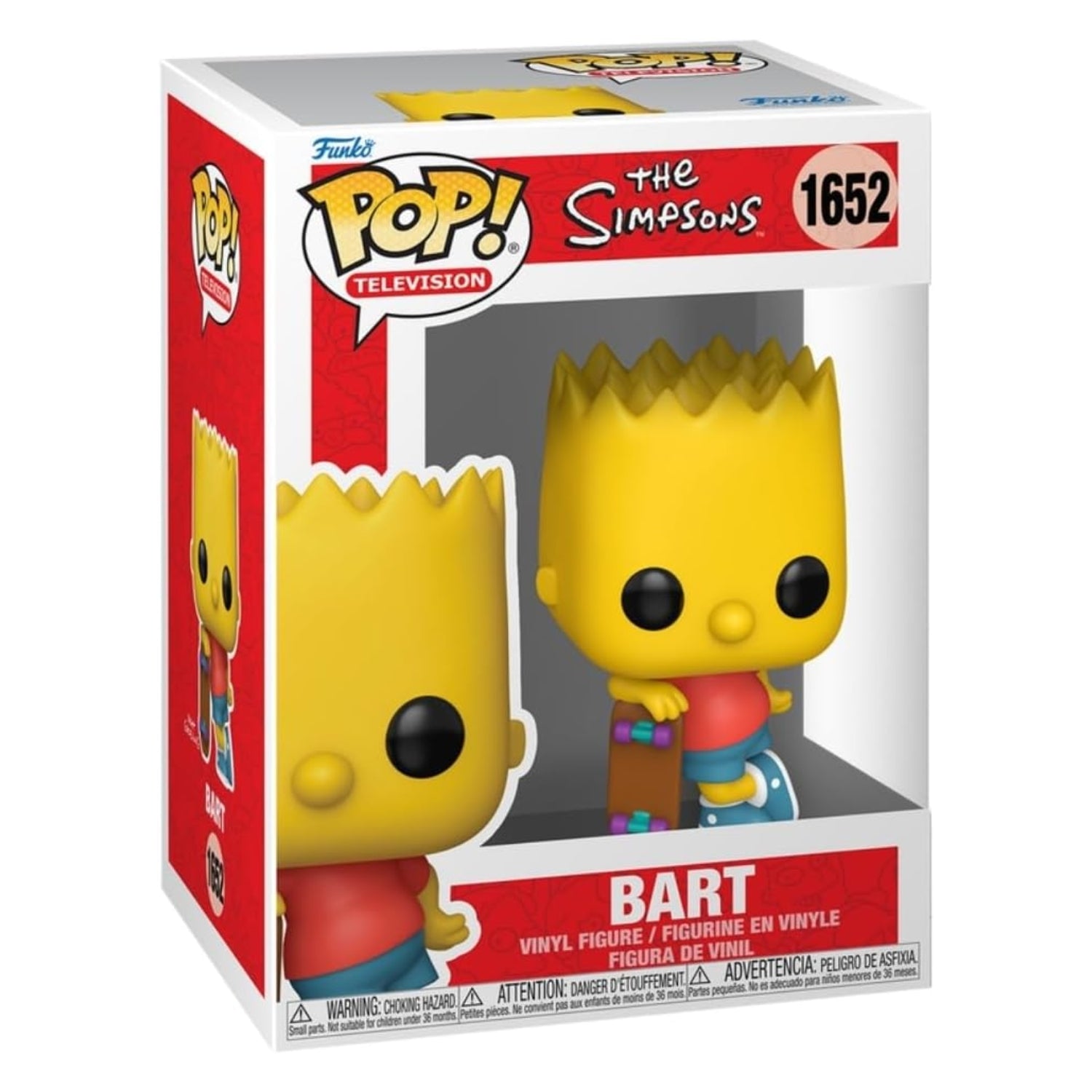 Funko Pop! Bart (com Skate) 1652 - Os Simpsons - Geek Plus
