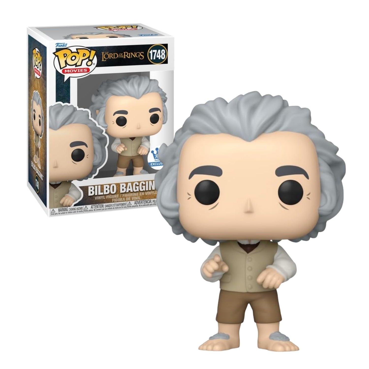 Funko Pop! Bilbo Baggins (Bolseiro) 1748 - O Senhor Dos Anéis - Geek Plus