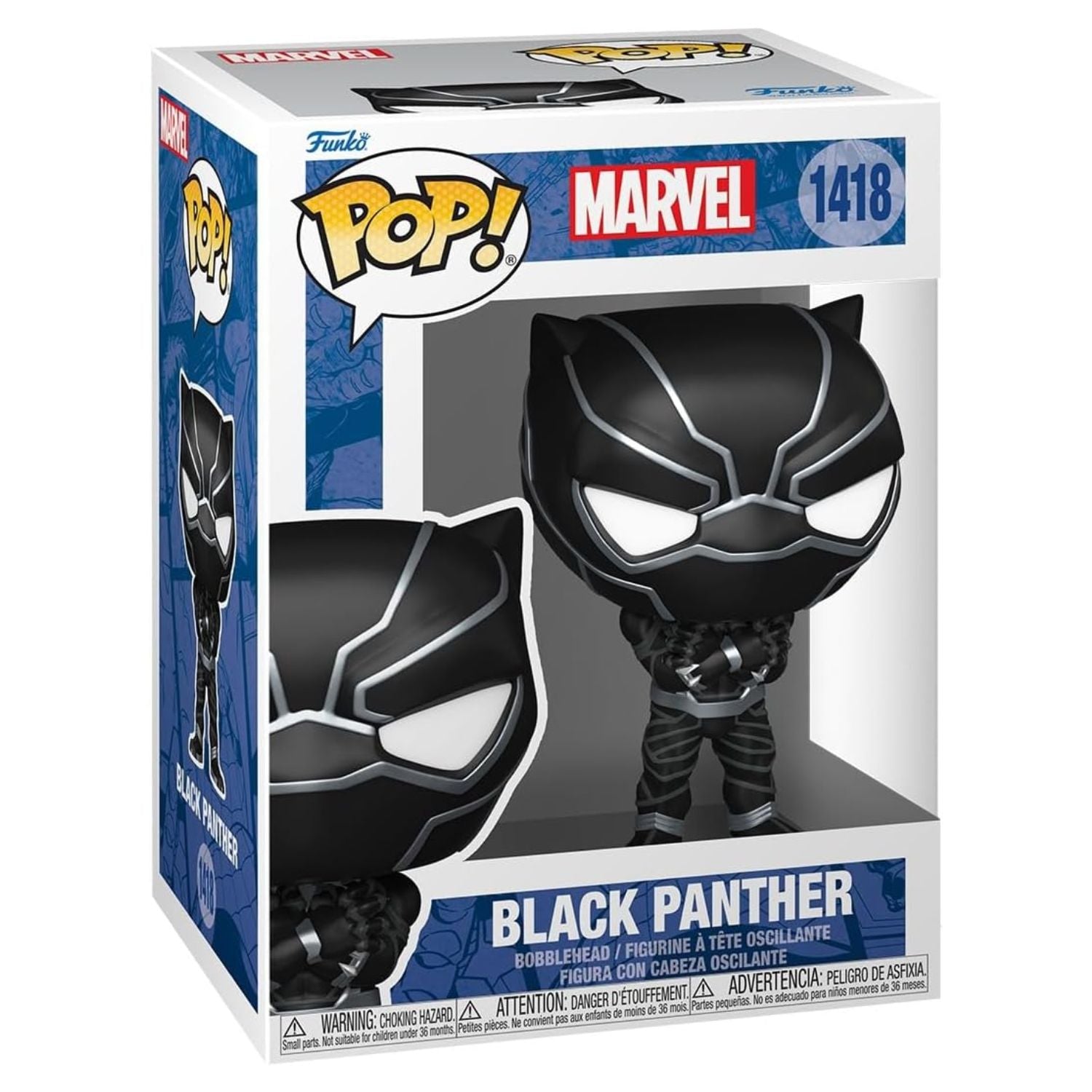 Funko Pop! Black Panther (Pantera Negra) 1418 - Marvel - Geek Plus