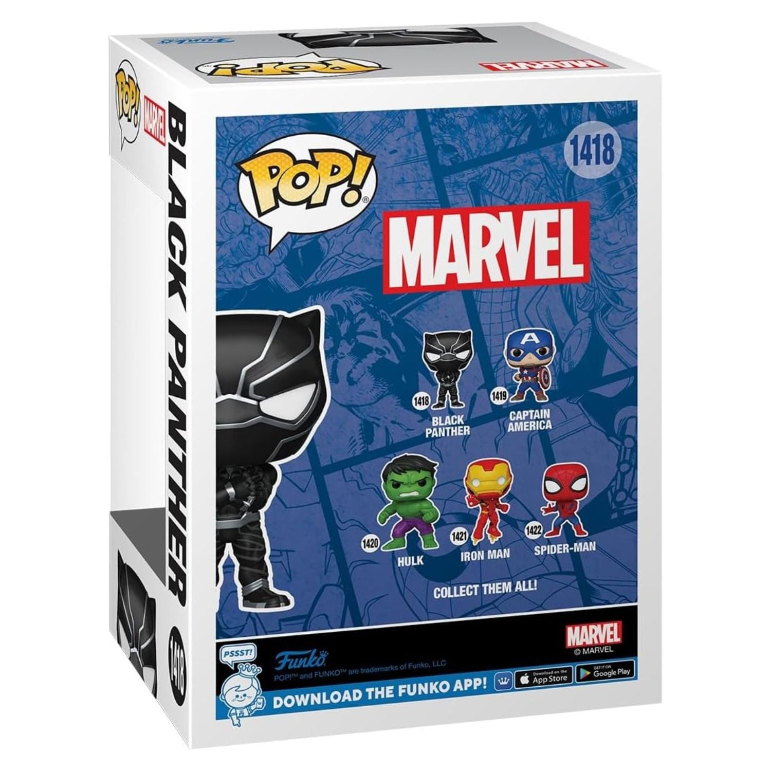 Funko Pop! Black Panther (Pantera Negra) 1418 - Marvel - Geek Plus