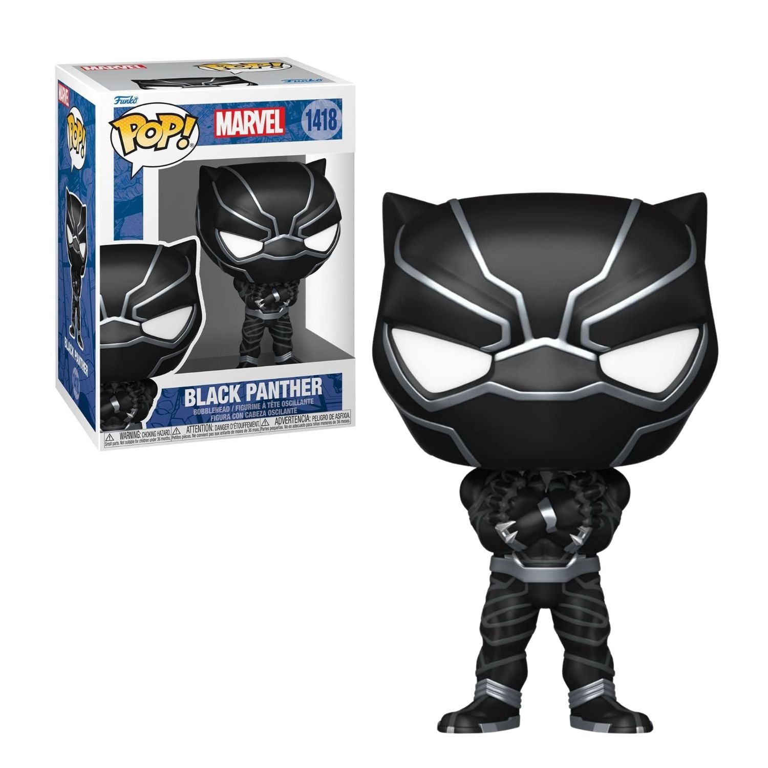 Funko Pop! Black Panther (Pantera Negra) 1418 - Marvel - Geek Plus