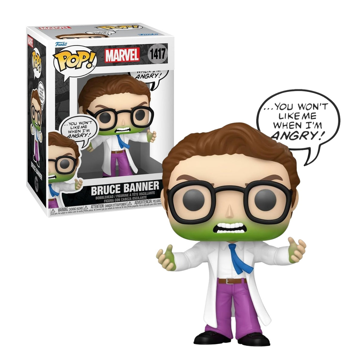 Funko Pop! Bruce Banner 1417 - Marvel Hulk - Geek Plus