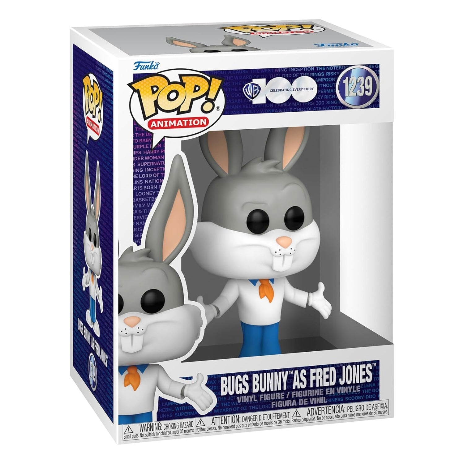 Funko Pop! Bugs Bunny as Fred Jones 1239 (Pernalonga como Fred Jones) - Warner Bros Looney Tunes - Geek Plus