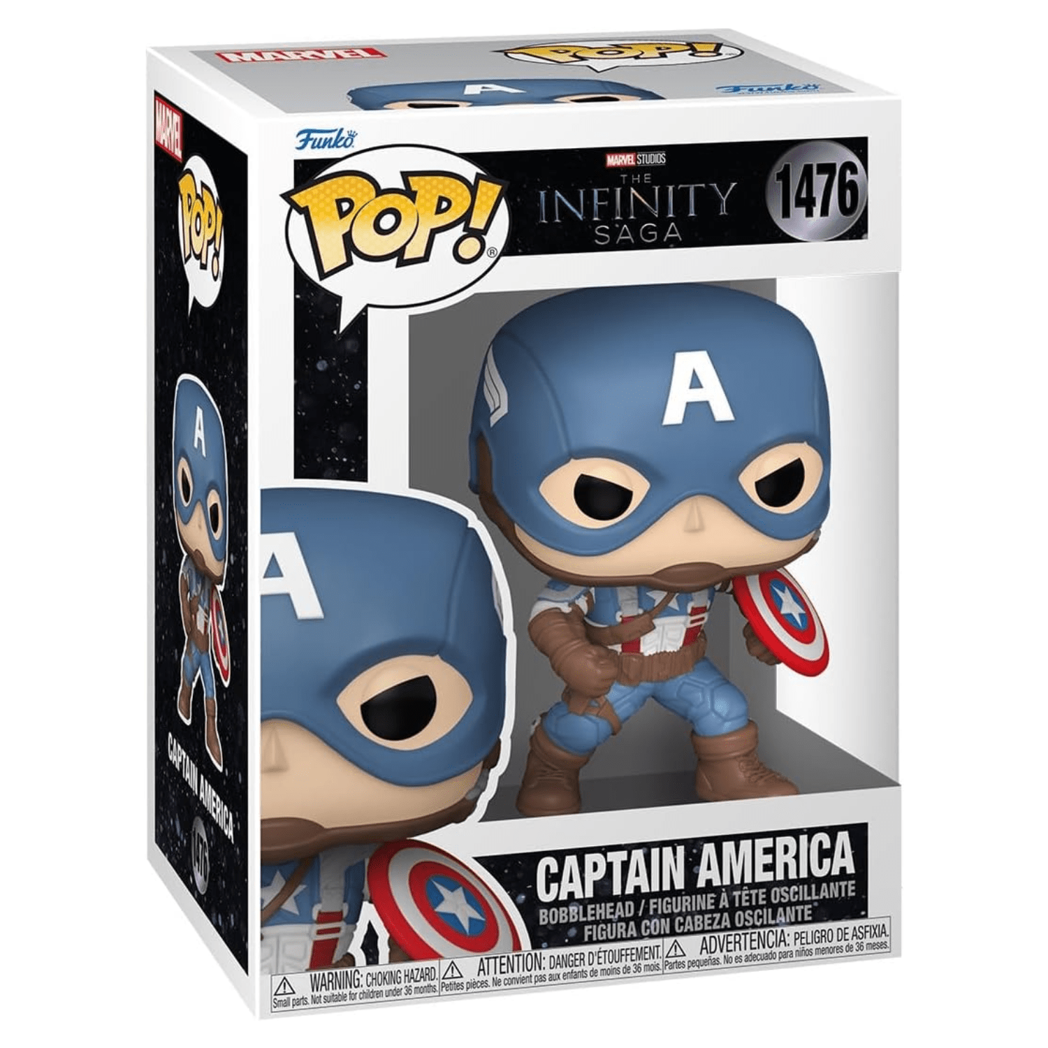 Funko Pop! Captain America 1476 - Marvel Capitão América - Geek Plus