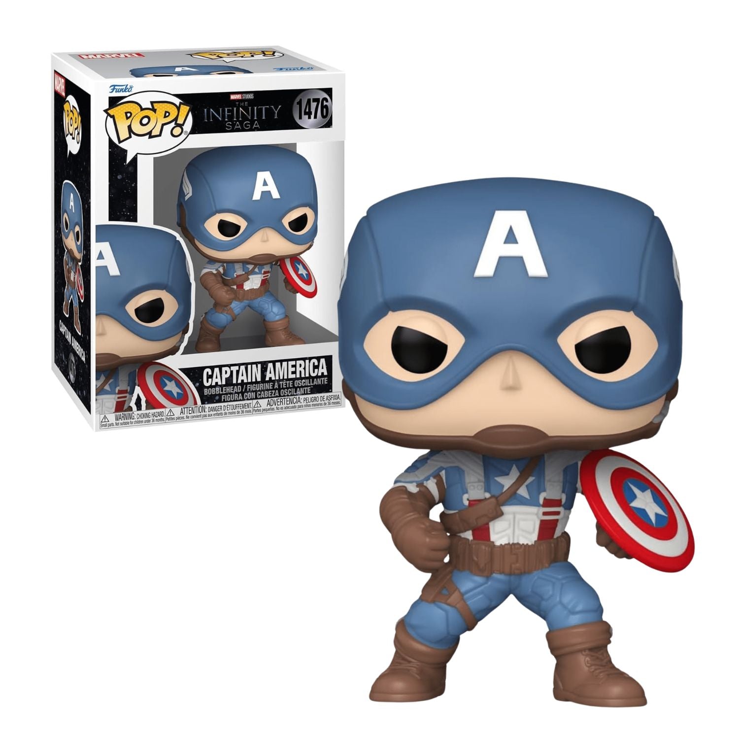 Funko Pop! Captain America 1476 - Marvel Capitão América - Geek Plus