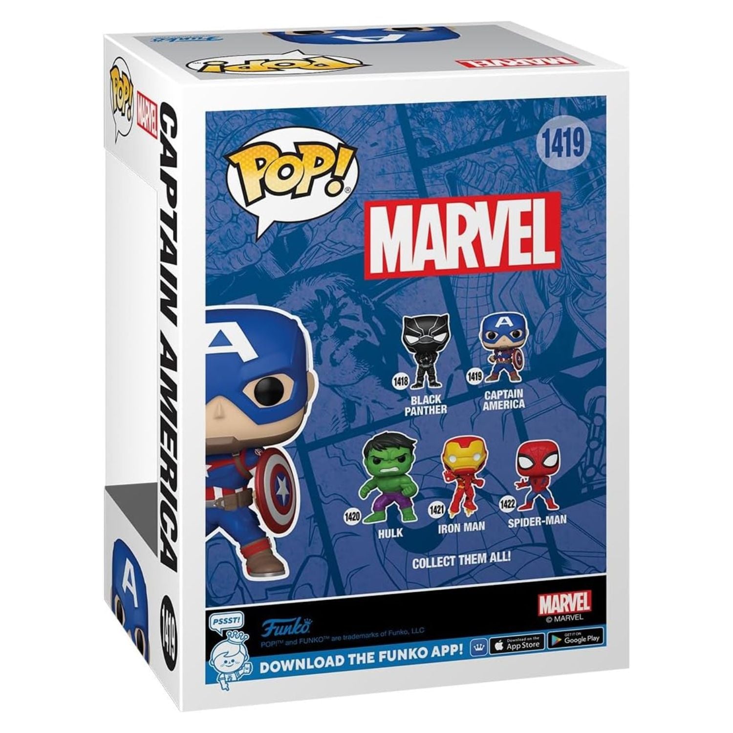 Funko Pop! Captain America (Capitão América) 1419 - Marvel - Geek Plus