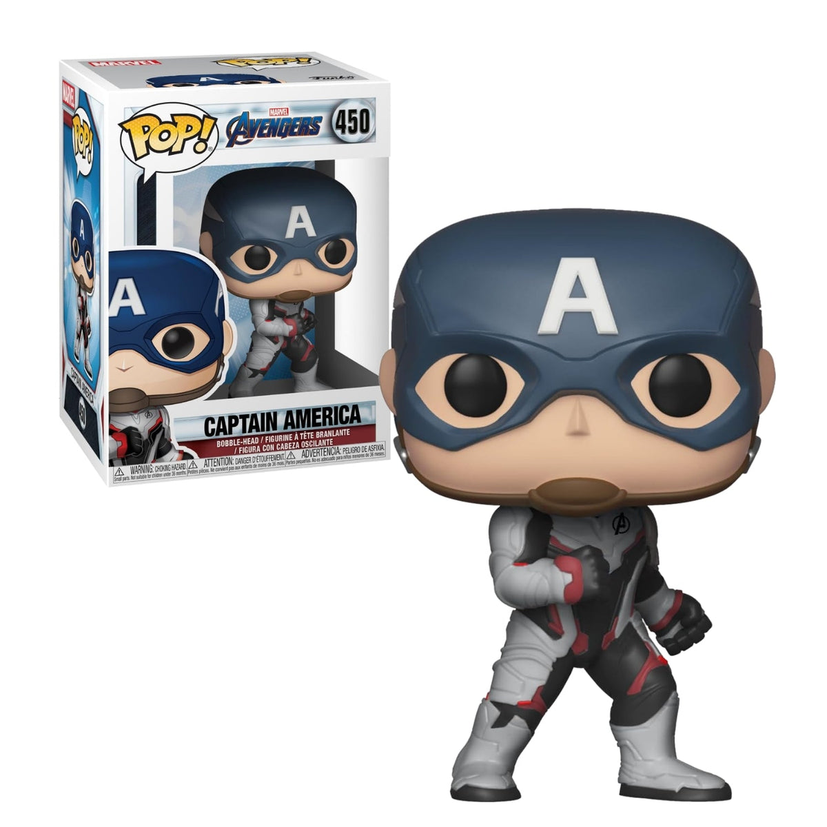 Funko Pop! Captain America (Capitão América) 450 - Marvel Os Vingadores - Geek Plus