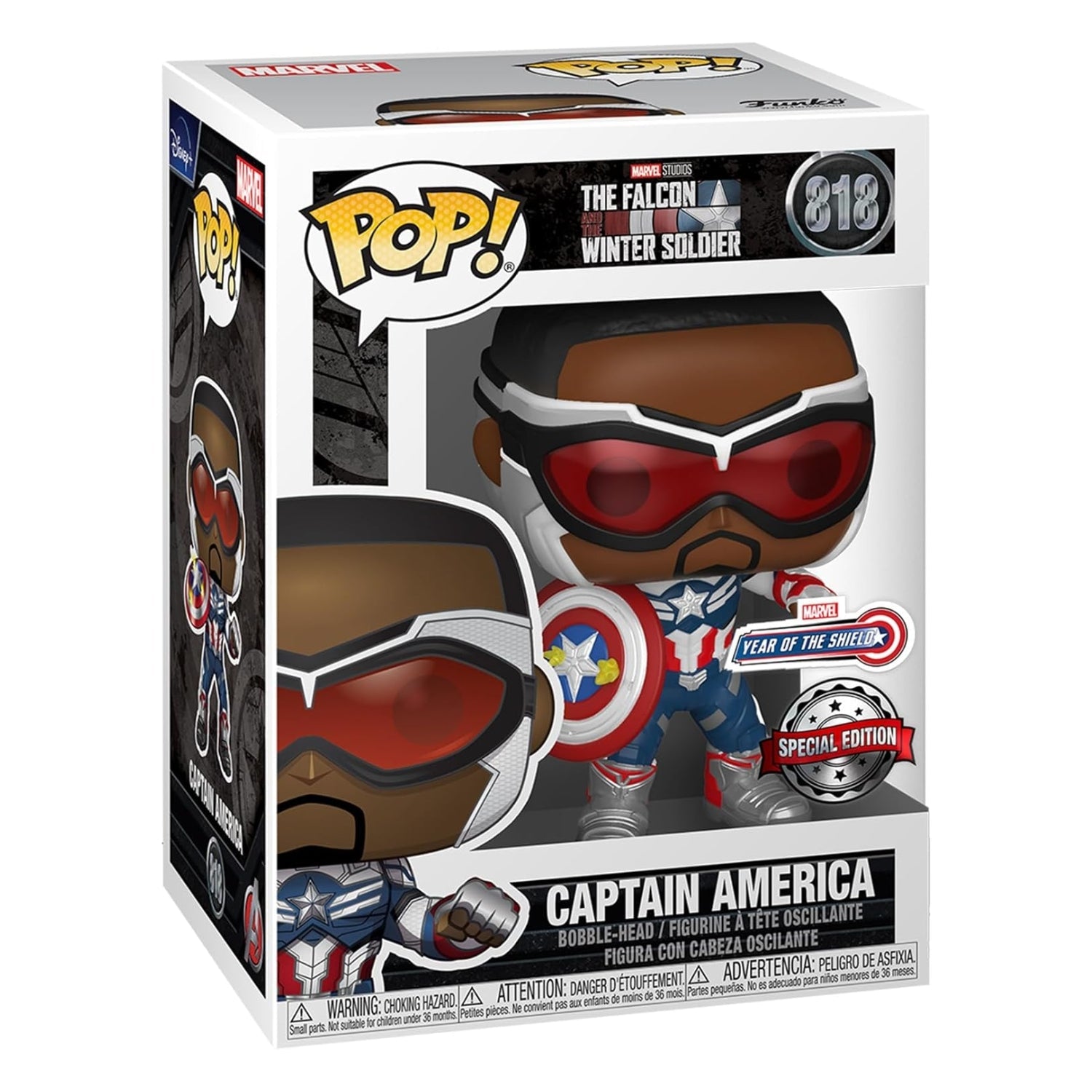 Funko Pop! Captain America (Capitão América) 818 (Special Edition) - Marvel - Geek Plus