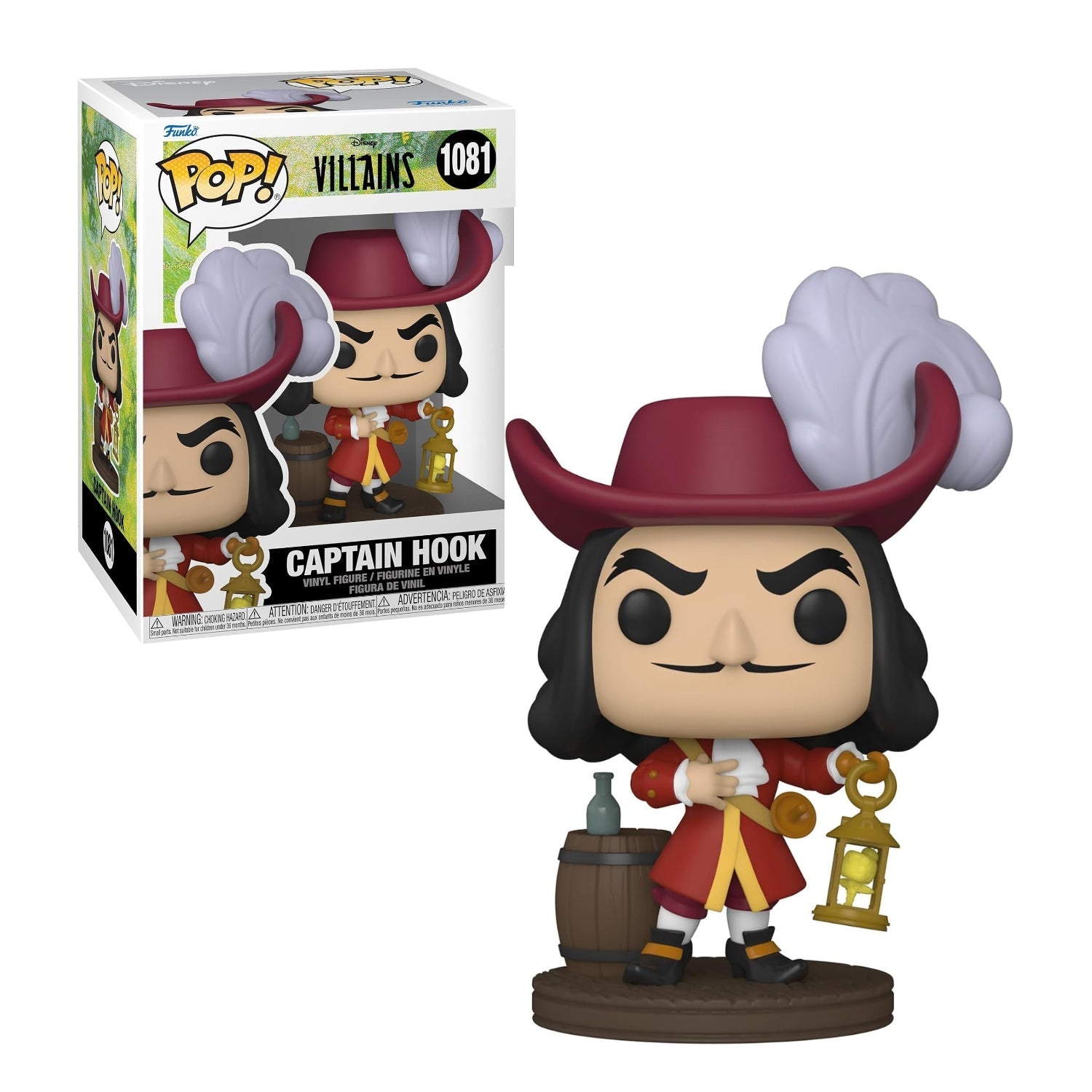 Funko Pop! Captain Hook (Capitão Gancho) 1081 - Disney Vilões Peter Pan - Geek Plus