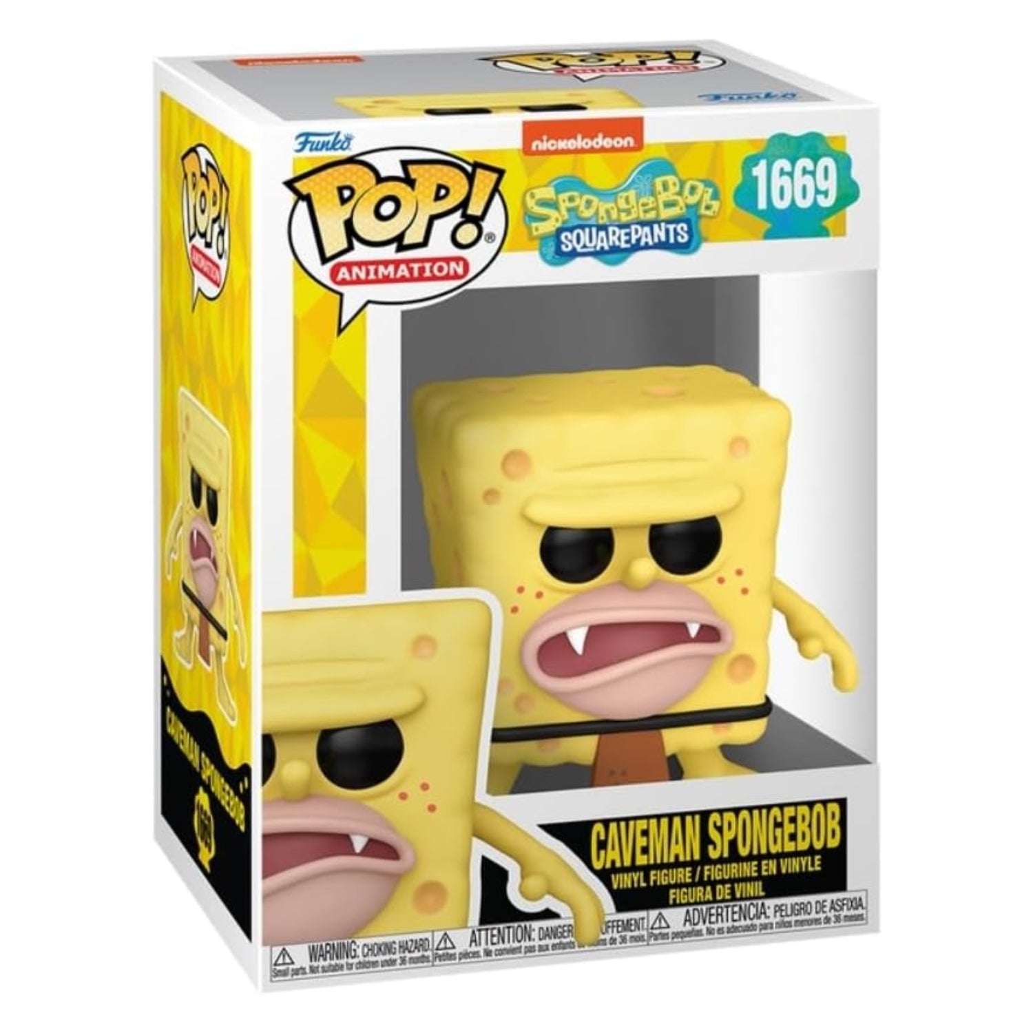 Funko Pop! Caveman SpongeBob (Homem das Cavernas) 1669 - Bob Esponja - Geek Plus