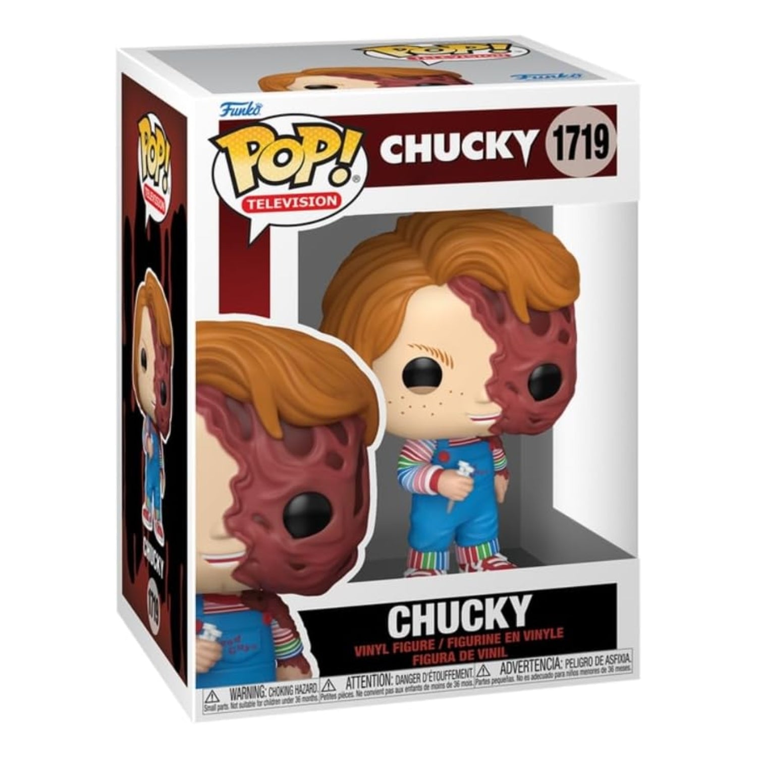 Funko Pop! Chucky (Rosto Derretido) 1719 - Boneco Assassino - Geek Plus