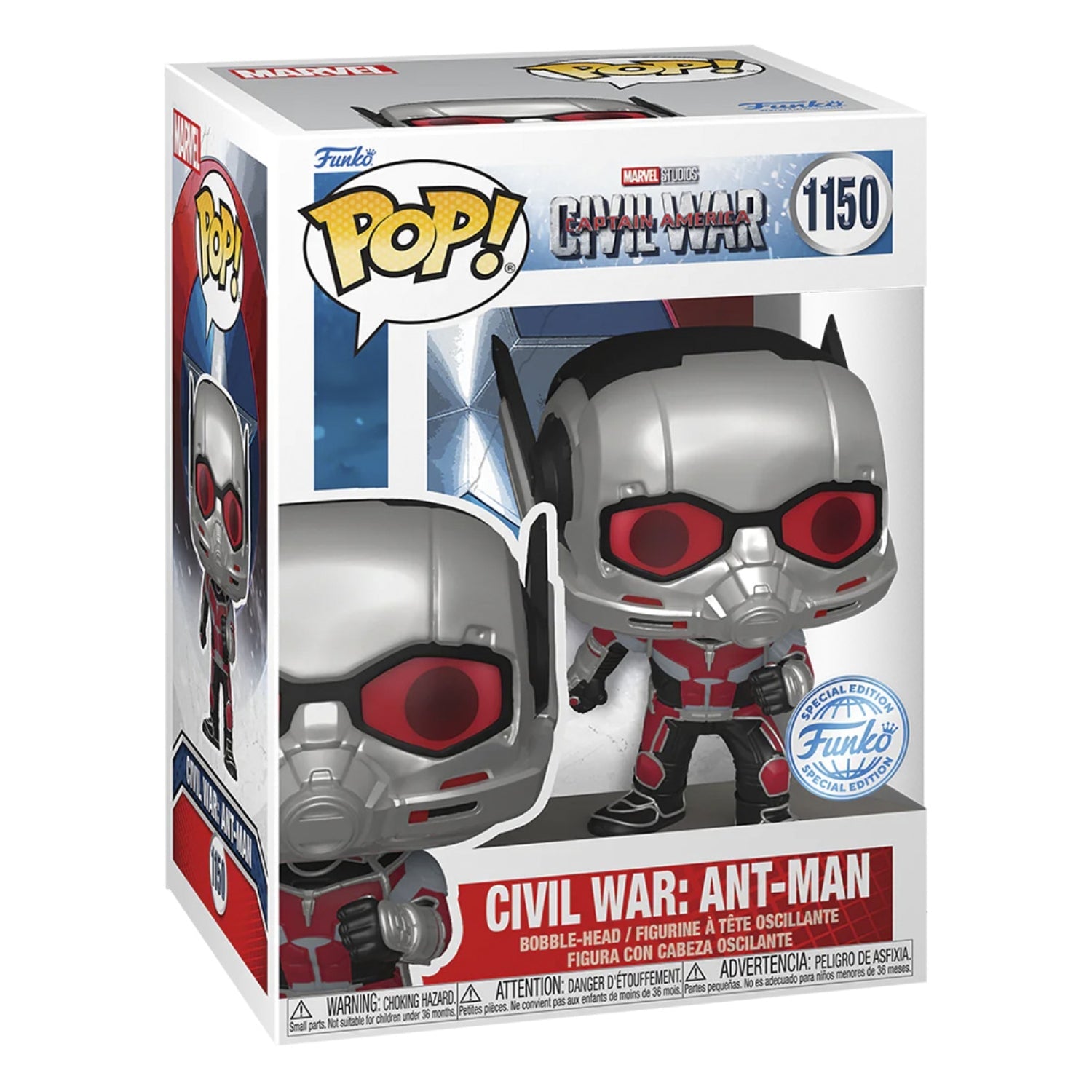 Funko Pop! Civil War: Ant - Man (Homem - Formiga) 1150 (Special Edition) - Marvel - Geek Plus