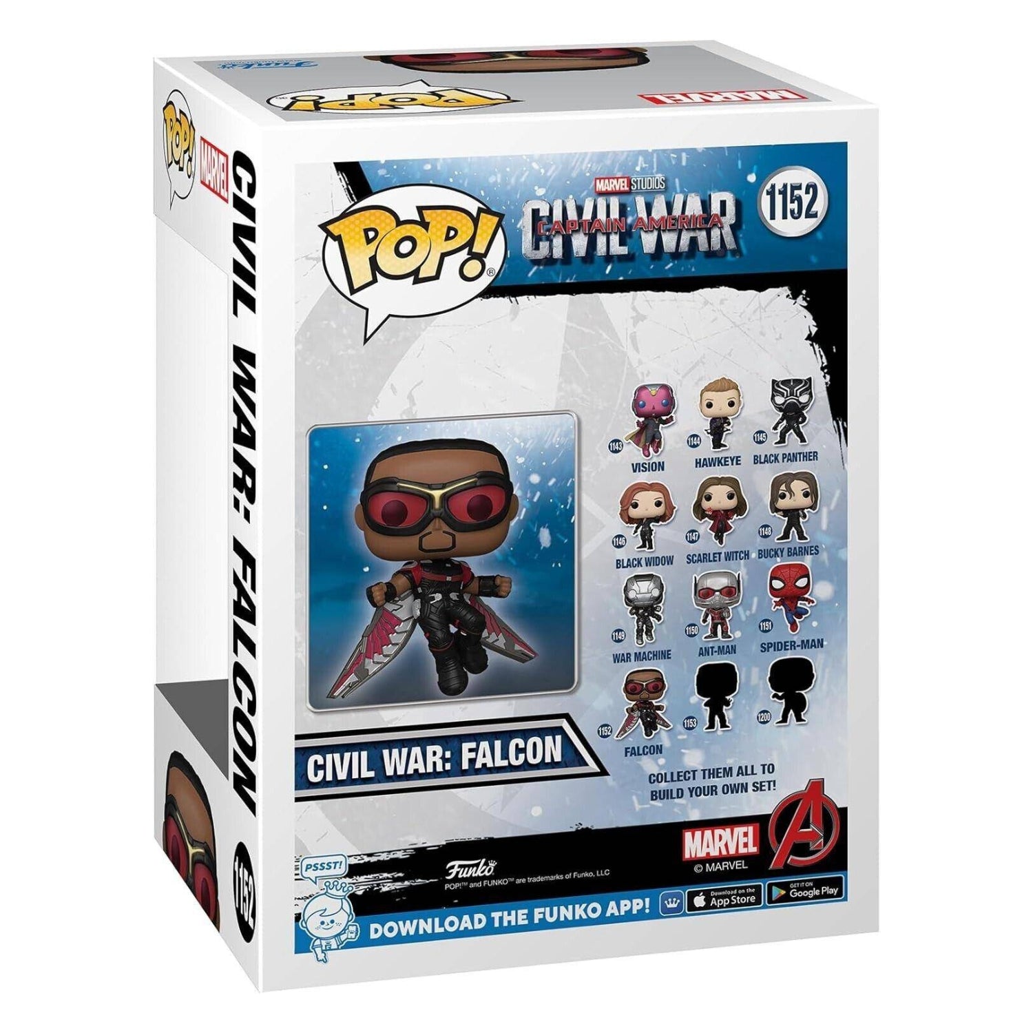 Funko Pop! Civil War: Falcon (Guerra Civil: Falcão) 1152 (Special Edition) - Marvel - Geek Plus