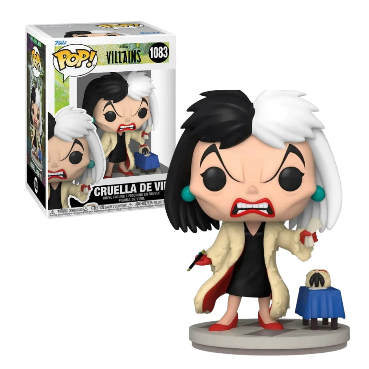 Funko Pop! Cruella de Vil 1083 - Disney Vilões 101 Dálmatas - Geek Plus