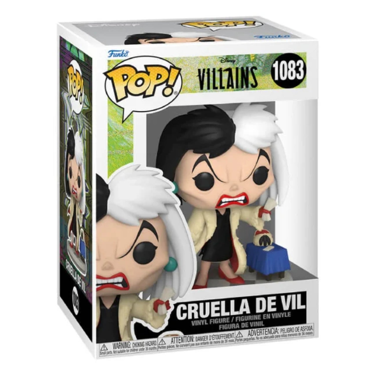Funko Pop! Cruella de Vil 1083 - Disney Vilões 101 Dálmatas - Geek Plus