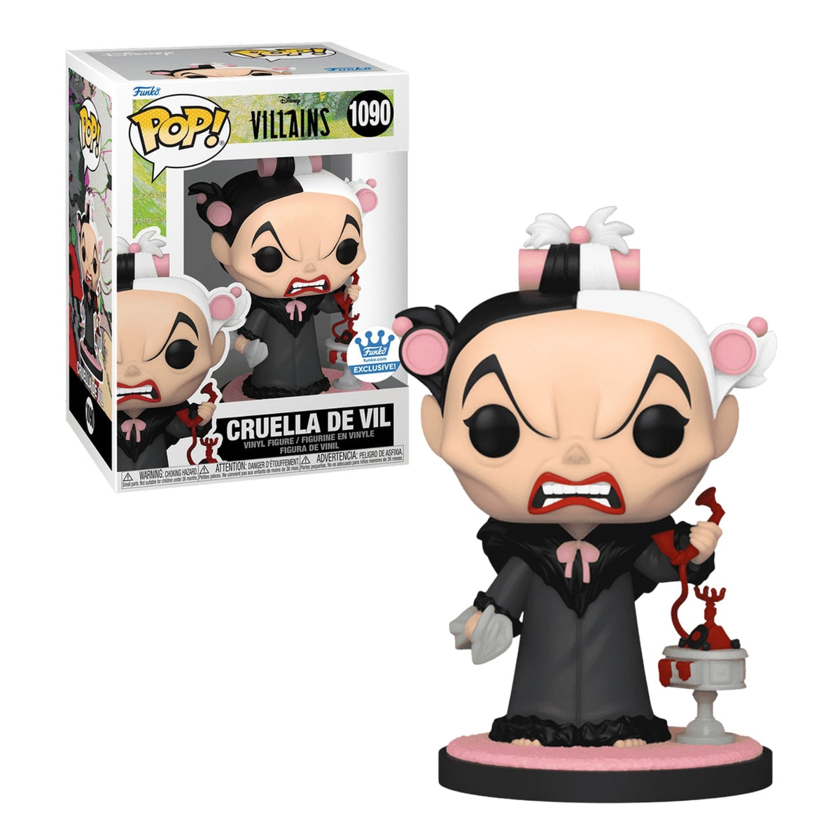 Funko Pop! Cruella de Vil 1090 (Special Edition) - Disney Vilões 101 Dálmatas - Geek Plus