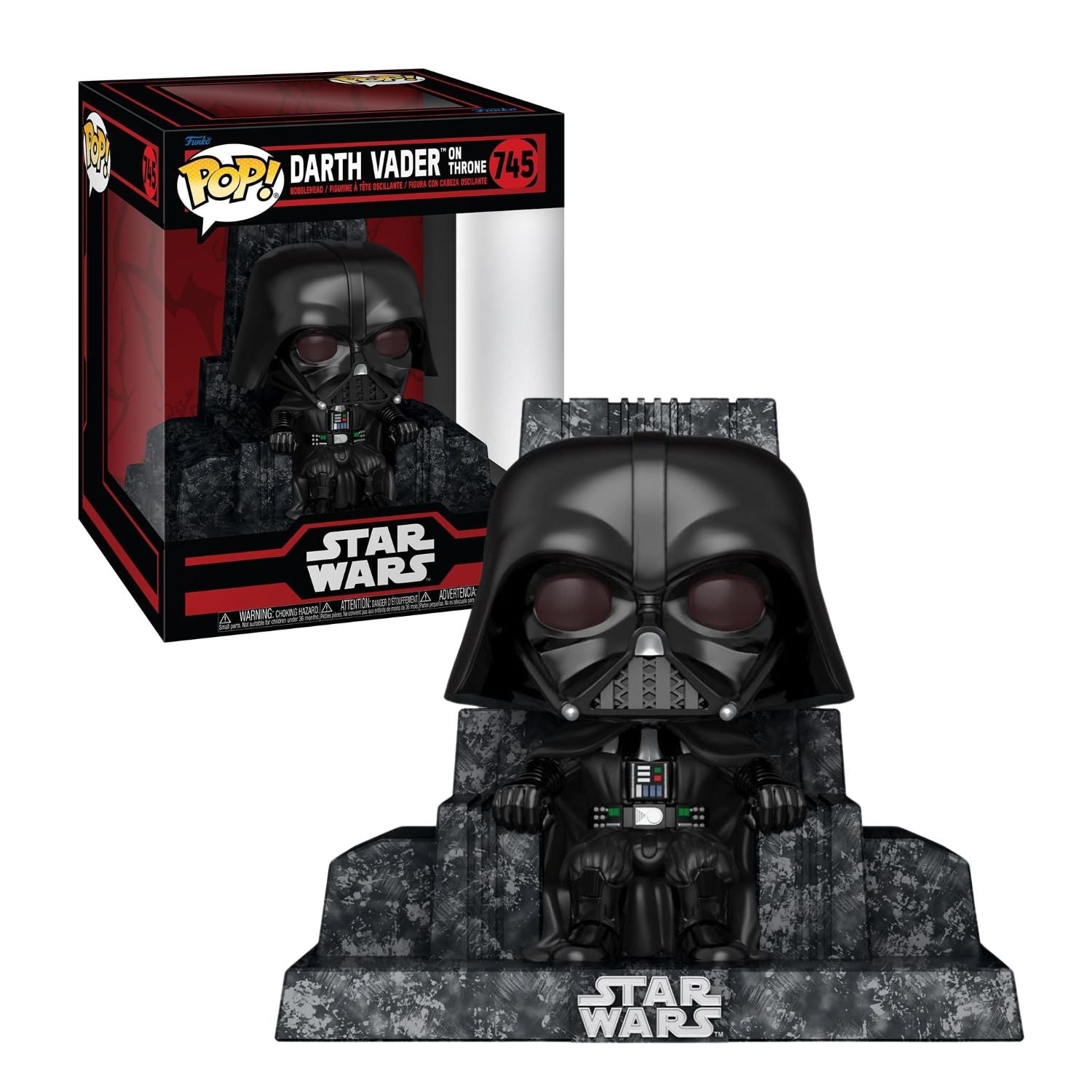Funko Pop! Darth Vader on Throne 745 (Deluxe) - Star Wars - Geek Plus