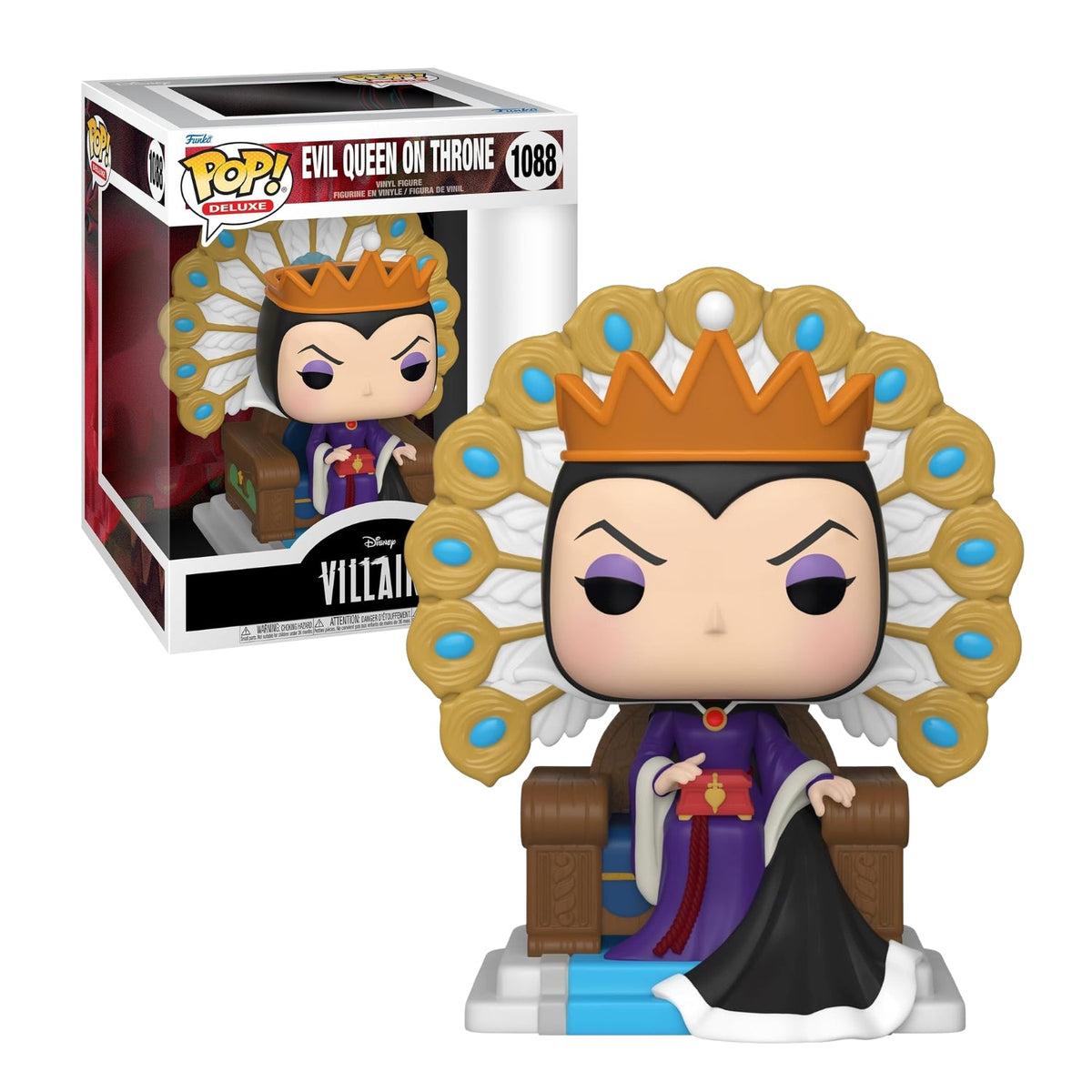 Funko Pop! Deluxe Evil Queen On Throne 1088 (Rainha Má) - Disney Vilões - Geek Plus