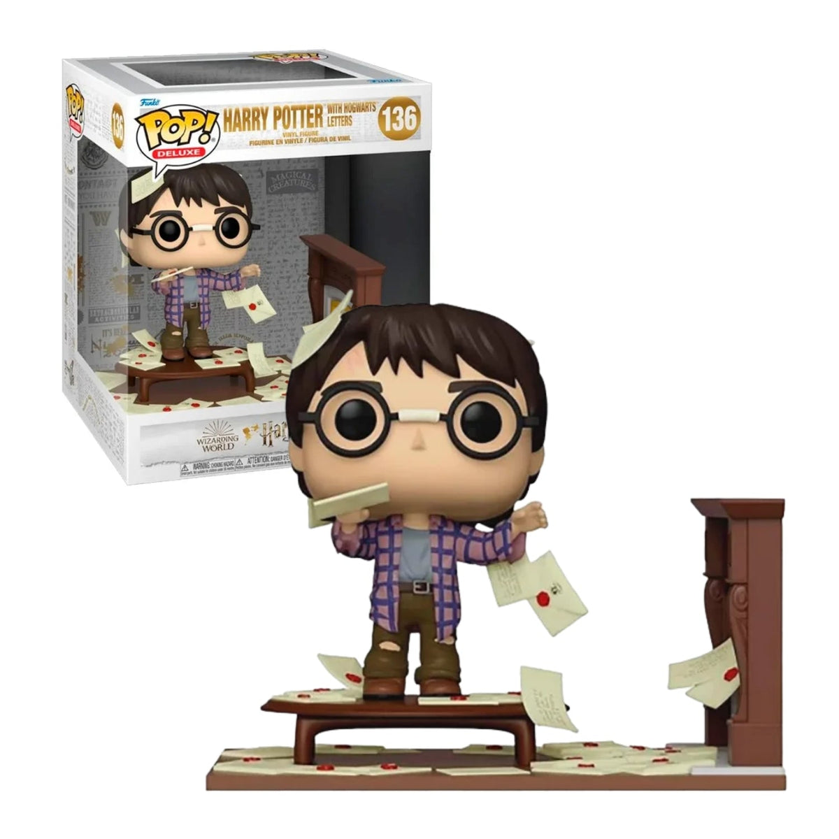 Funko Pop! Deluxe Harry Potter with Hogwarts Letters 136 (com Cartas de Hogwarts) Exclusive - Geek Plus