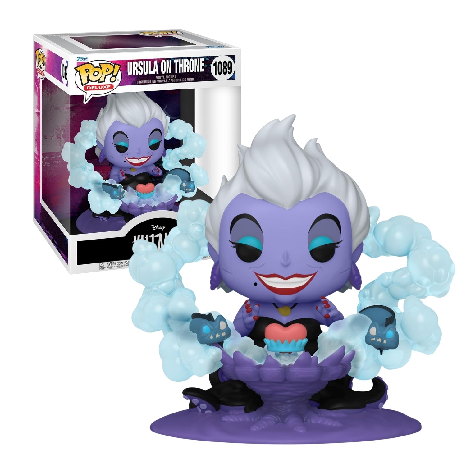 Funko Pop! Deluxe Ursula On Throne 1089 - Disney Vilões - Geek Plus