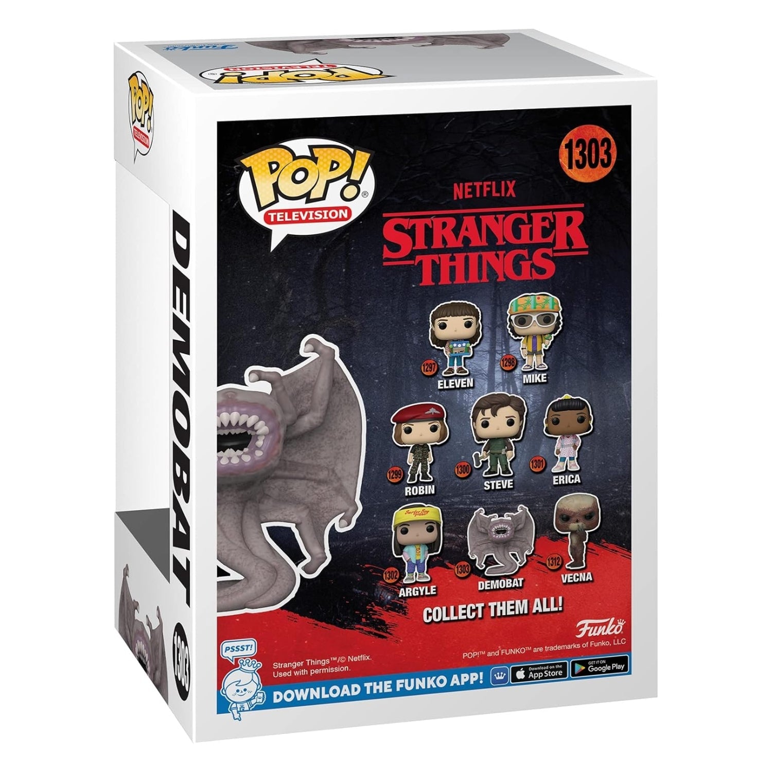 Funko Pop! Demobat 1303 - Stranger Things - Geek Plus