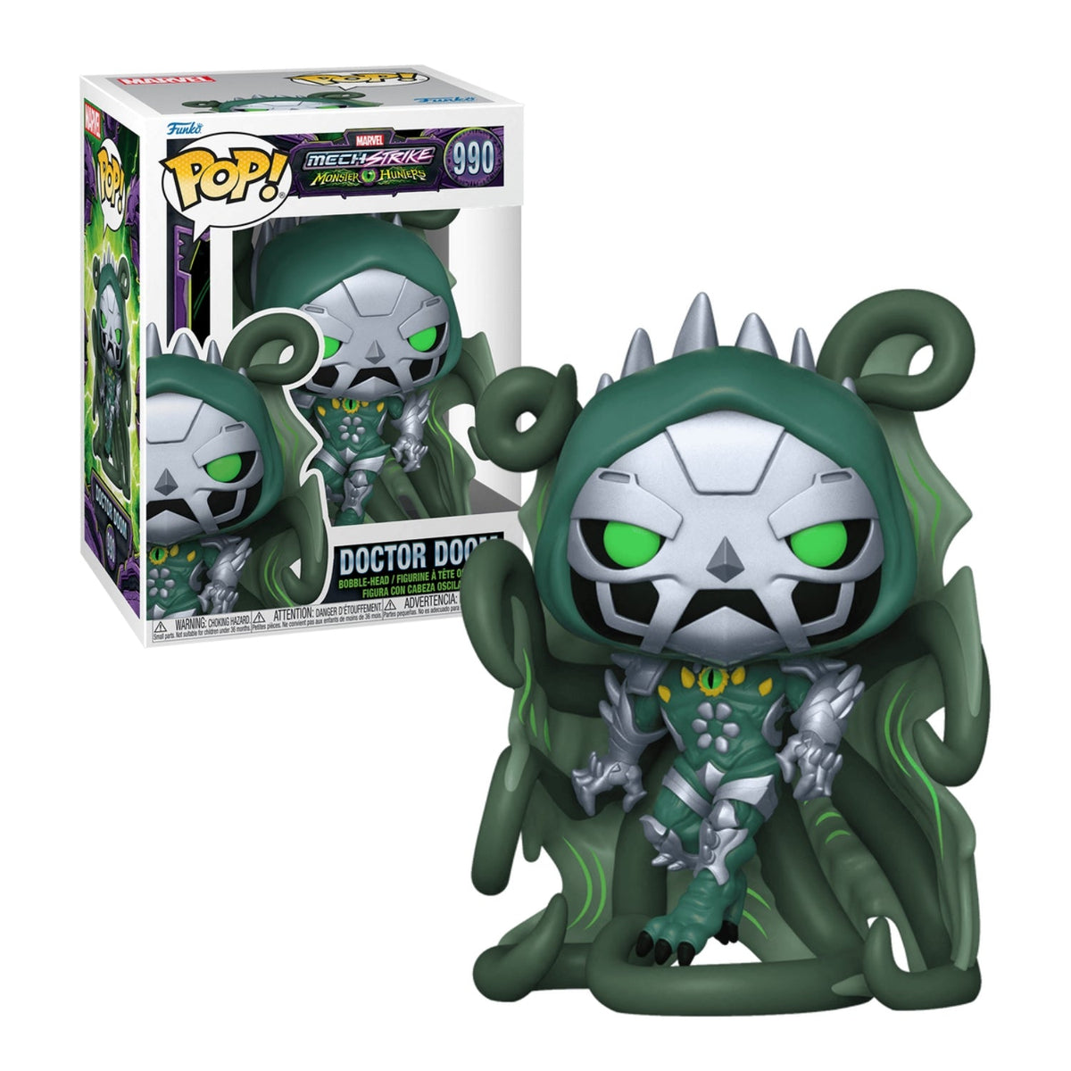 Funko Pop! Doctor Doom 990 (Doutor Destino) - Marvel Quarteto Fantástico - Geek Plus