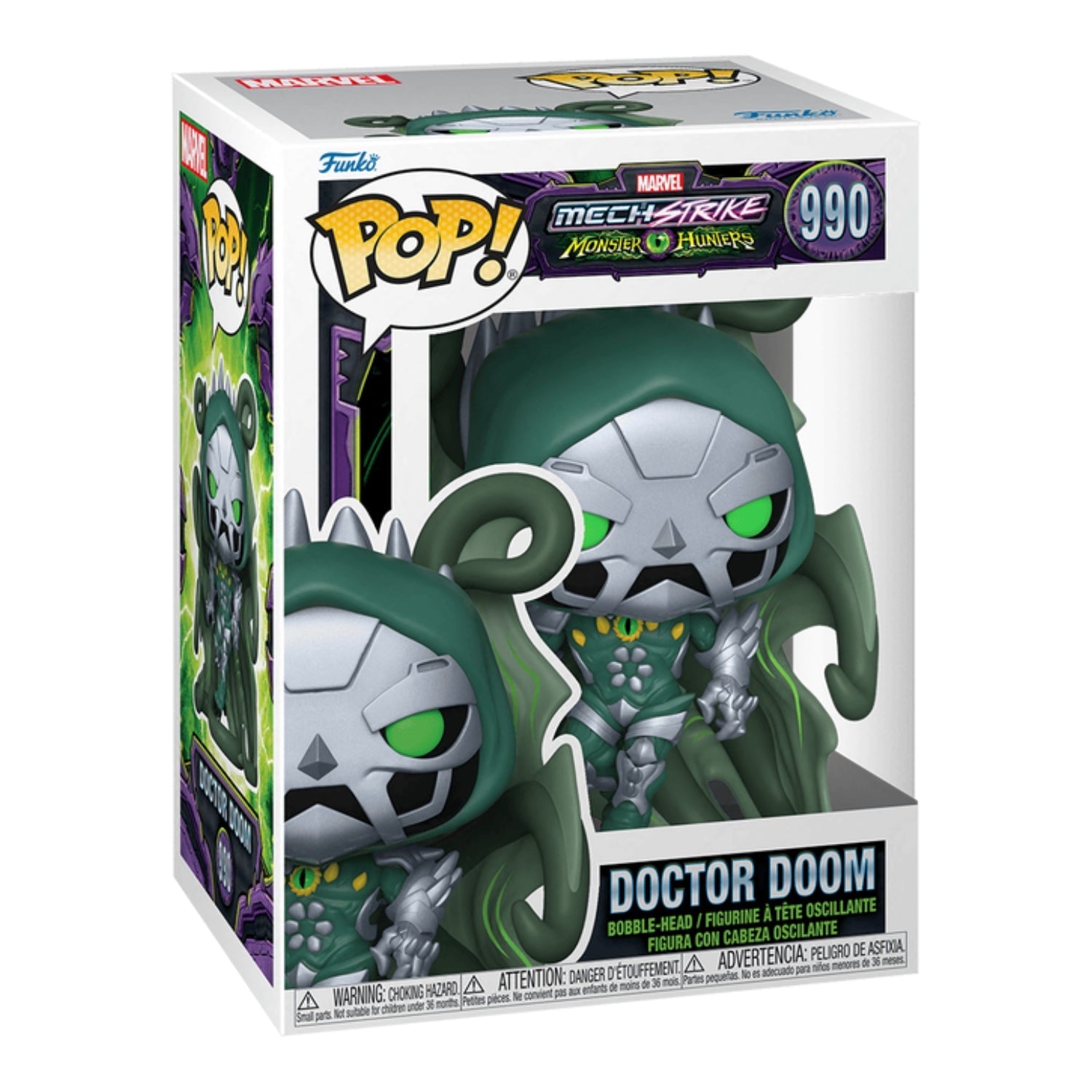 Funko Pop! Doctor Doom 990 (Doutor Destino) - Marvel Quarteto Fantástico - Geek Plus
