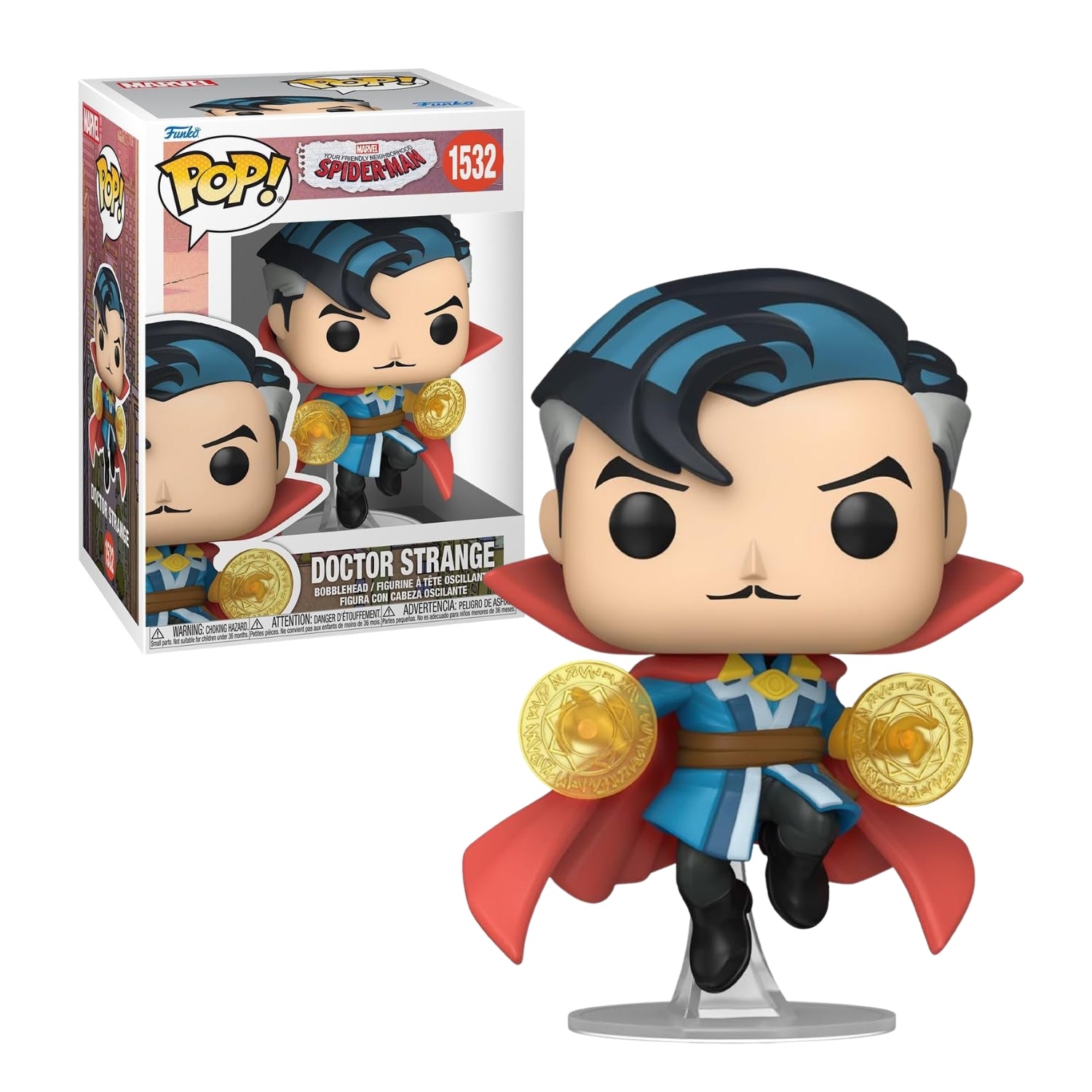 Funko Pop! Doctor Strange (Doutor Estranho) 1532 - Marvel Homem - Aranha - Geek Plus