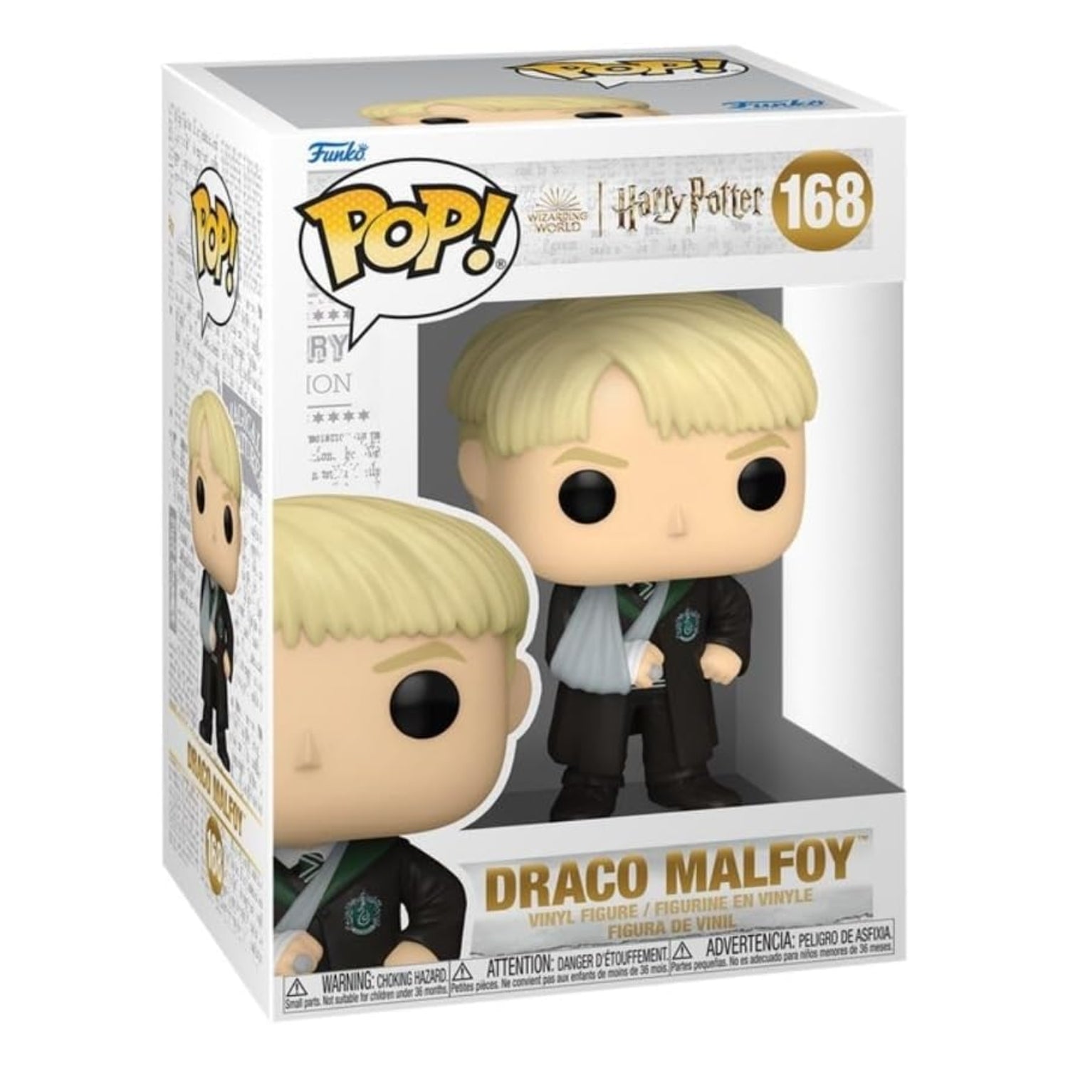 Funko Pop! Draco Malfoy (com Braço Enfaixado) 168 - Harry Potter - Geek Plus