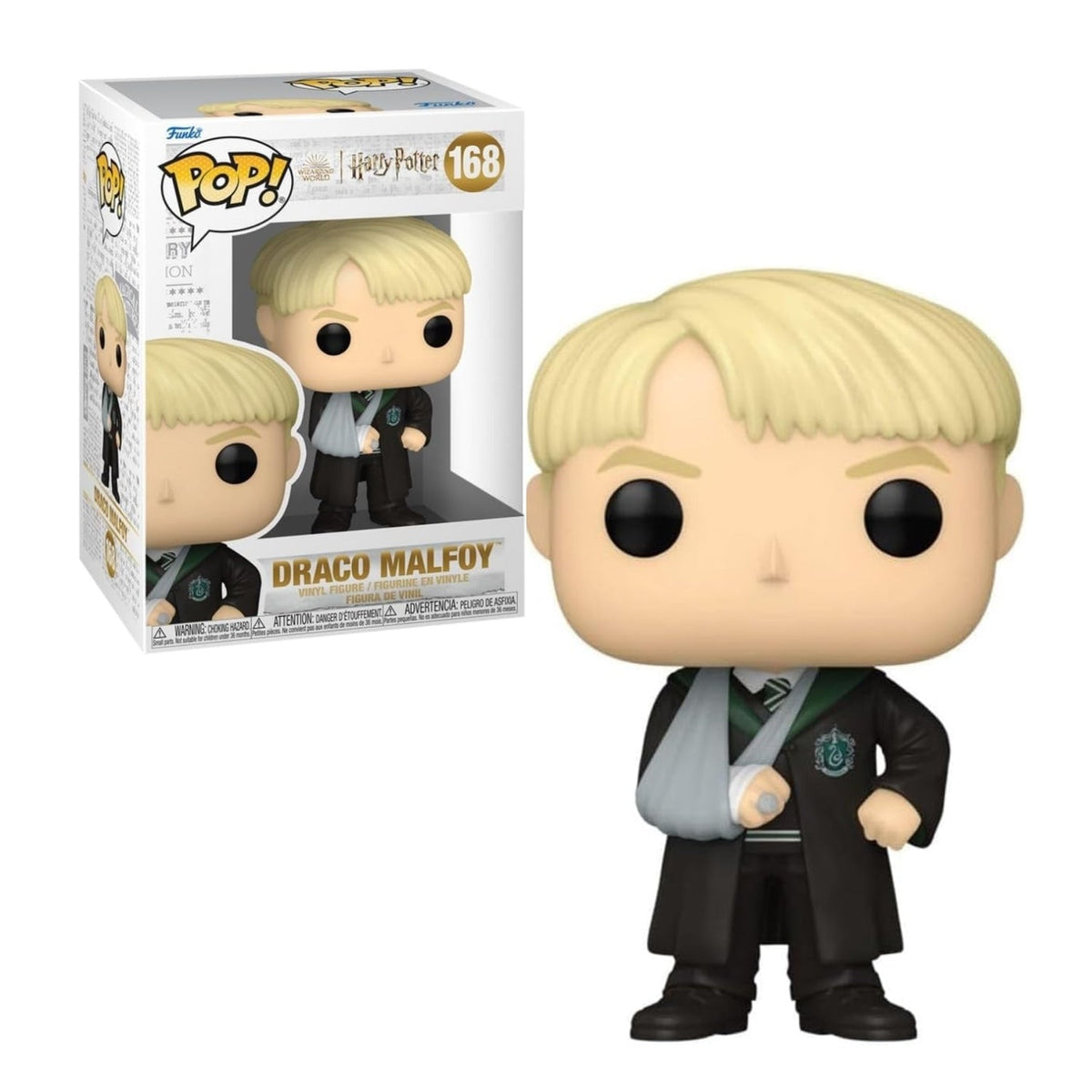 Funko Pop! Draco Malfoy (com Braço Enfaixado) 168 - Harry Potter - Geek Plus