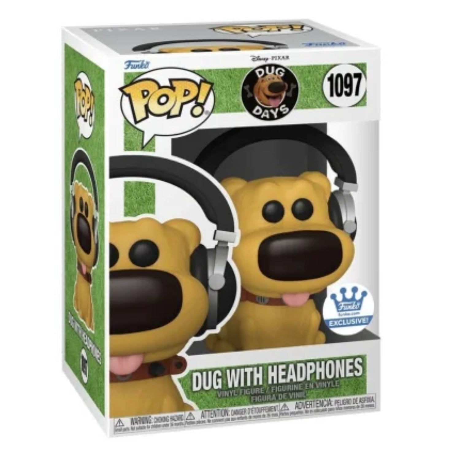 Funko Pop! Dug With Headphones (Dug com Fones de Ouvido) 1097 (Exclusive Edition) - A Vida de Dug - Geek Plus