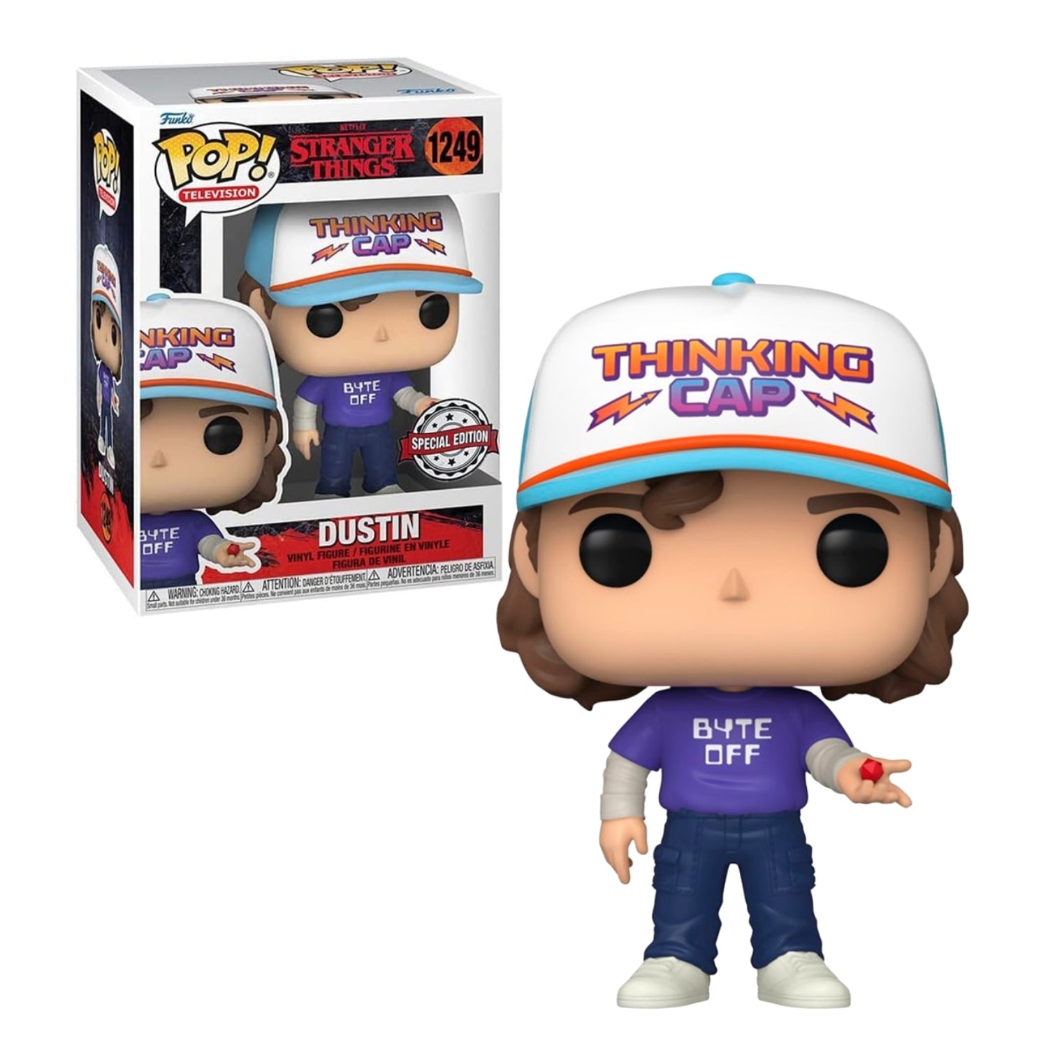 Funko Pop! Dustin 1249 - Stranger Things - Geek Plus