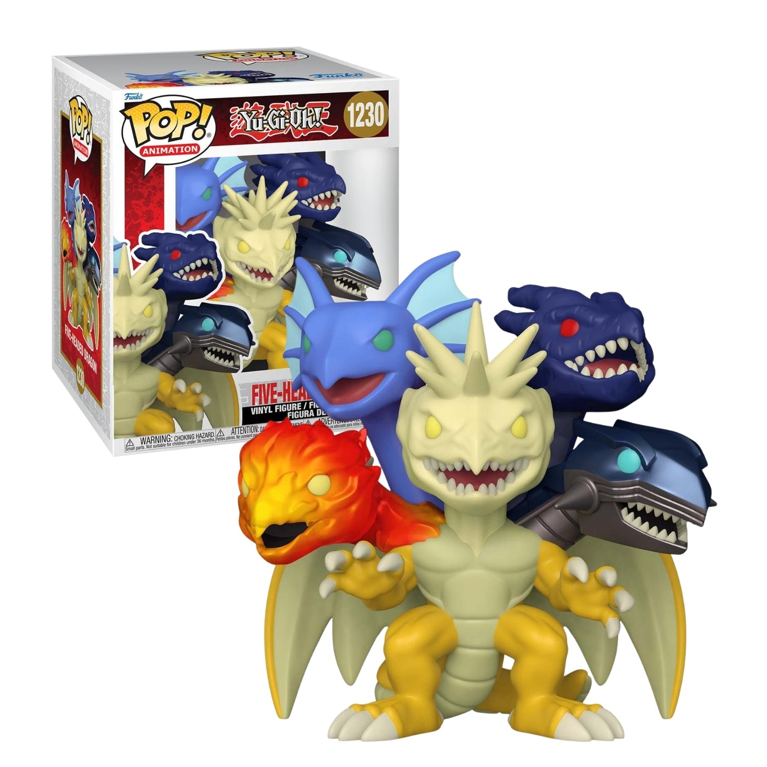 Funko Pop! Five - Headed Dragon 1230 (Dragão de Cinco Cabeças) Exclusive - Yu - Gi - Oh! - Geek Plus
