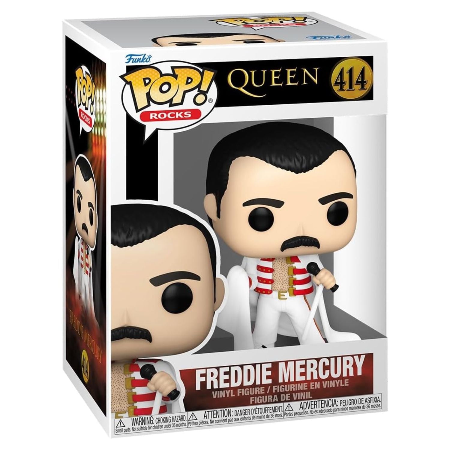 Funko Pop! Freddie Mercury with Cape (Com Capa) 414 - Rocks Queen - Geek Plus