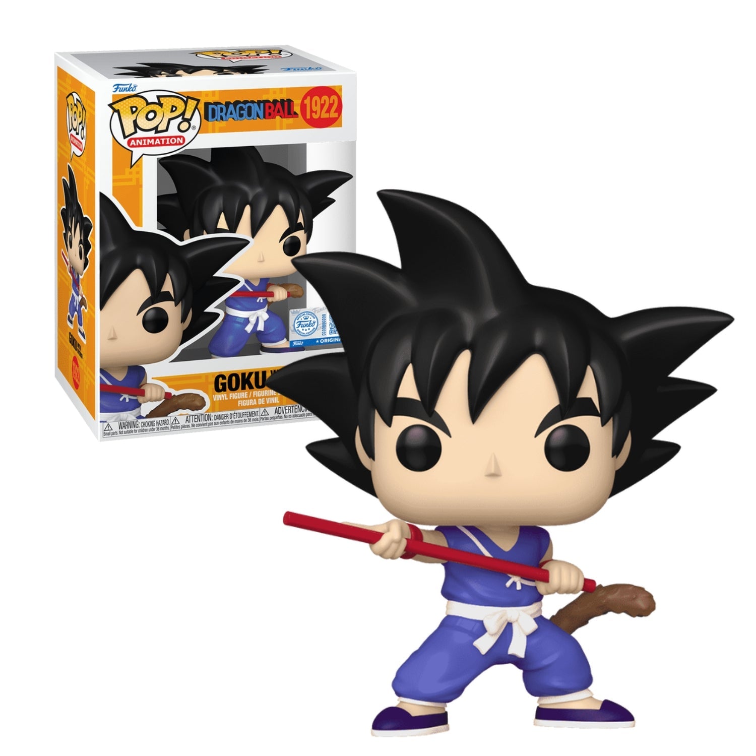 Funko Pop! Goku with Nyoibo (com Bastão Mágico) 1922 (Glows in the Dark) - Dragon Ball - Geek Plus