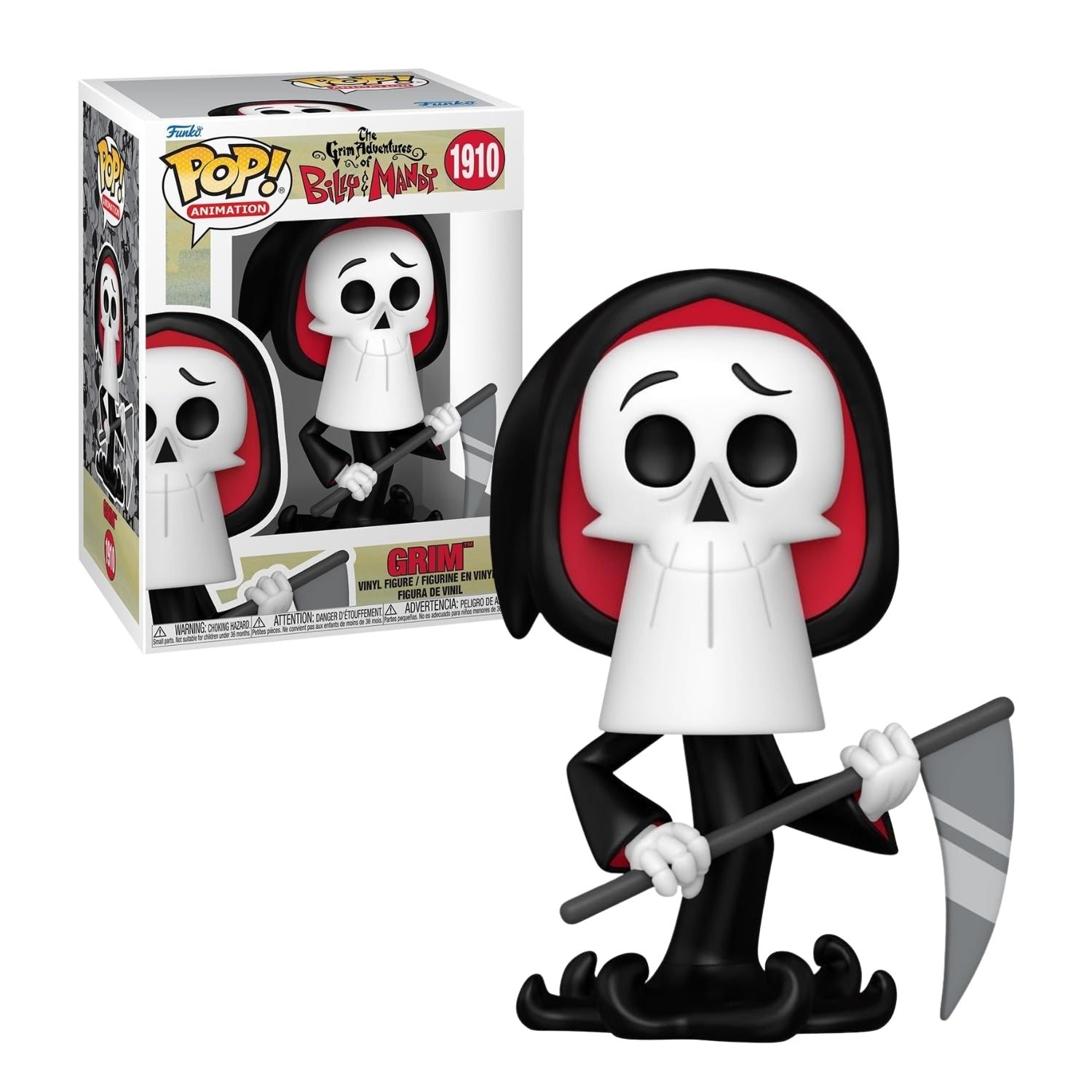 Funko Pop! Grim (Puro Osso) 1910 - As Terríveis Aventuras de Billy e Mandy - Geek Plus