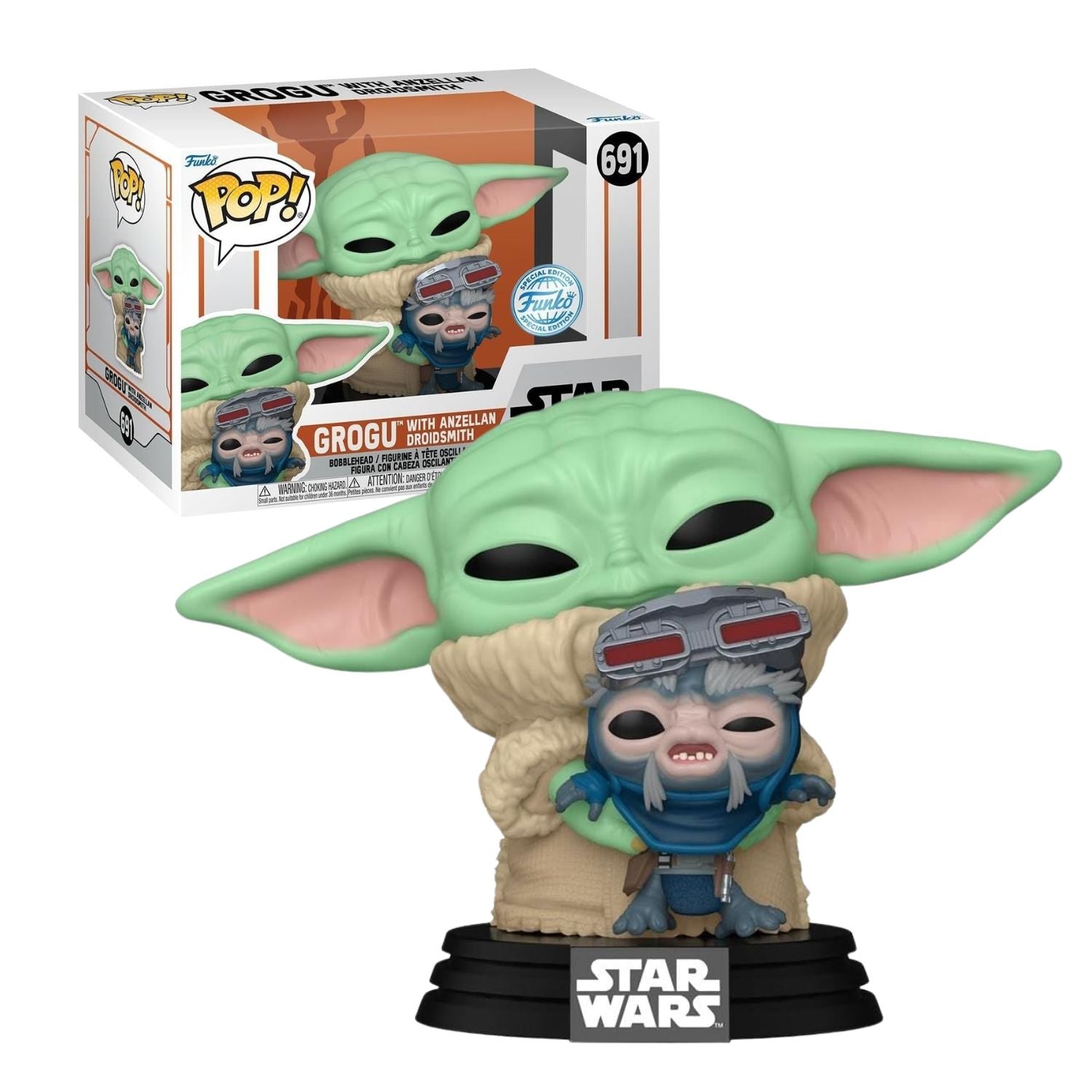 Funko Pop! Grogu (Baby Yoda) with Anzellan Droidsmith 691 - Star Wars - Geek Plus