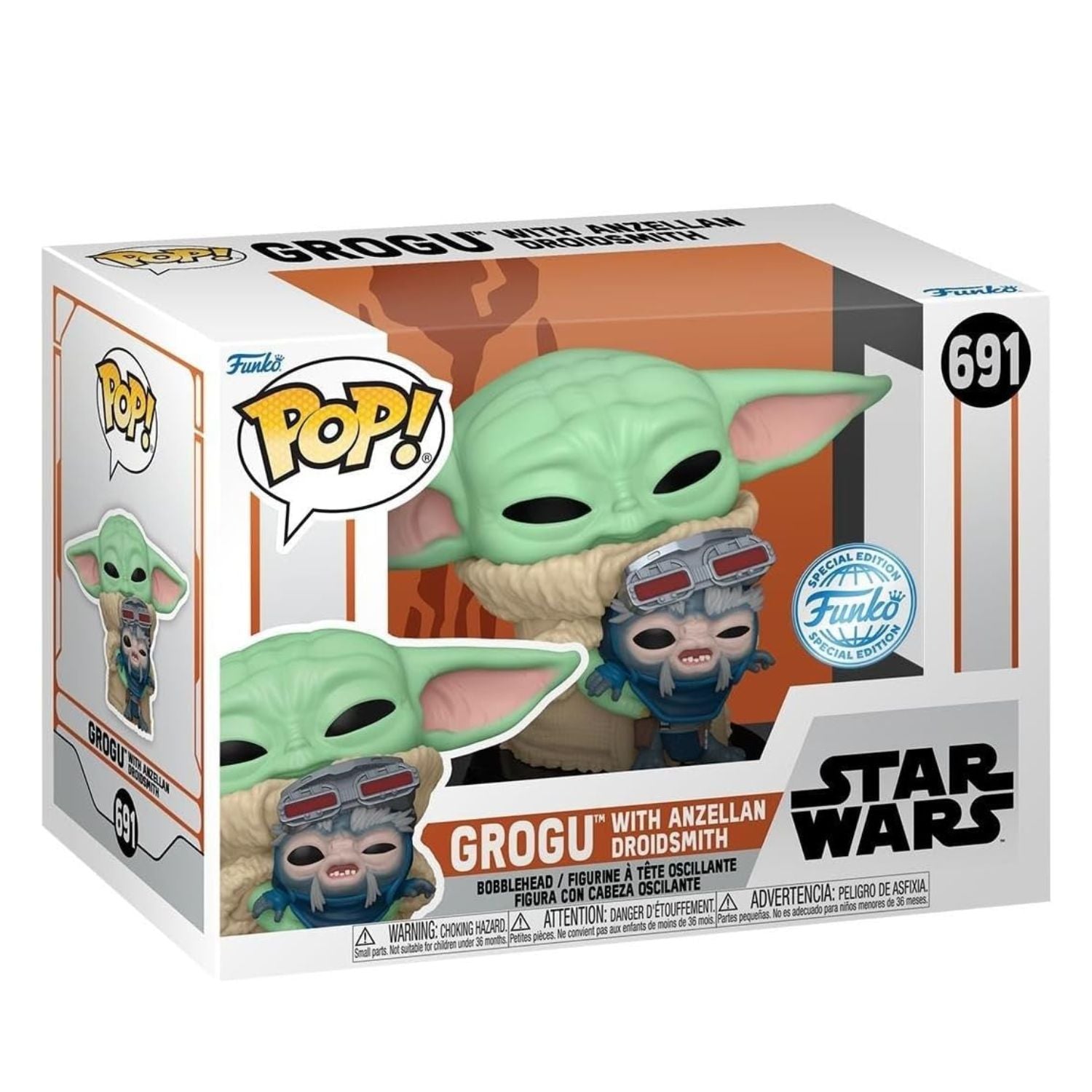 Funko Pop! Grogu (Baby Yoda) with Anzellan Droidsmith 691 - Star Wars - Geek Plus