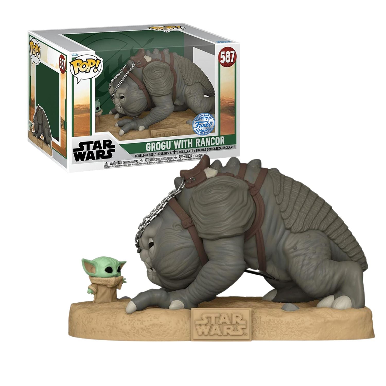 Funko Pop! Grogu With Rancor Super Sized 587 (Special Edition) - Star Wars - Geek Plus