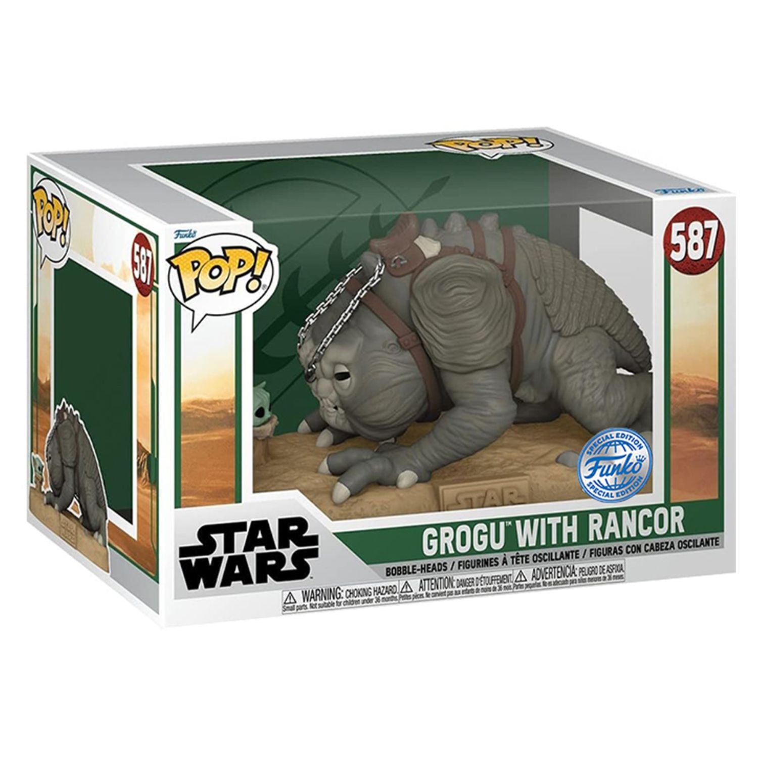 Funko Pop! Grogu With Rancor Super Sized 587 (Special Edition) - Star Wars - Geek Plus