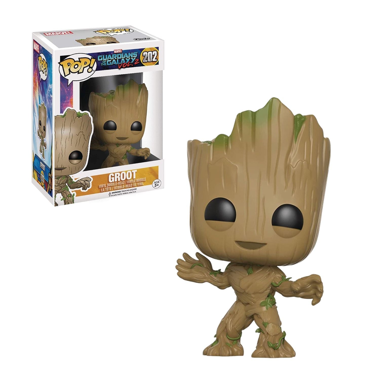 Funko Pop! Groot 202 - Marvel Guardiões da Galáxia - Geek Plus