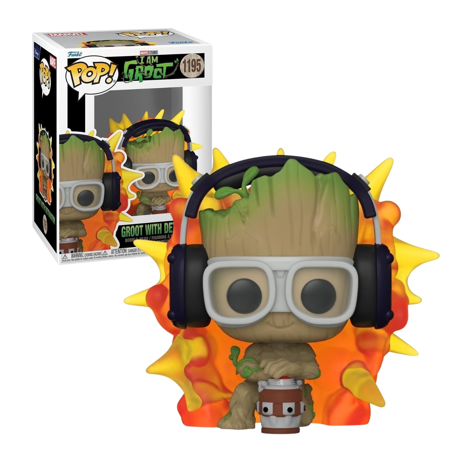 Funko Pop! Groot with Detonator (Com Detonador) 1195 - Eu Sou Groot - Geek Plus