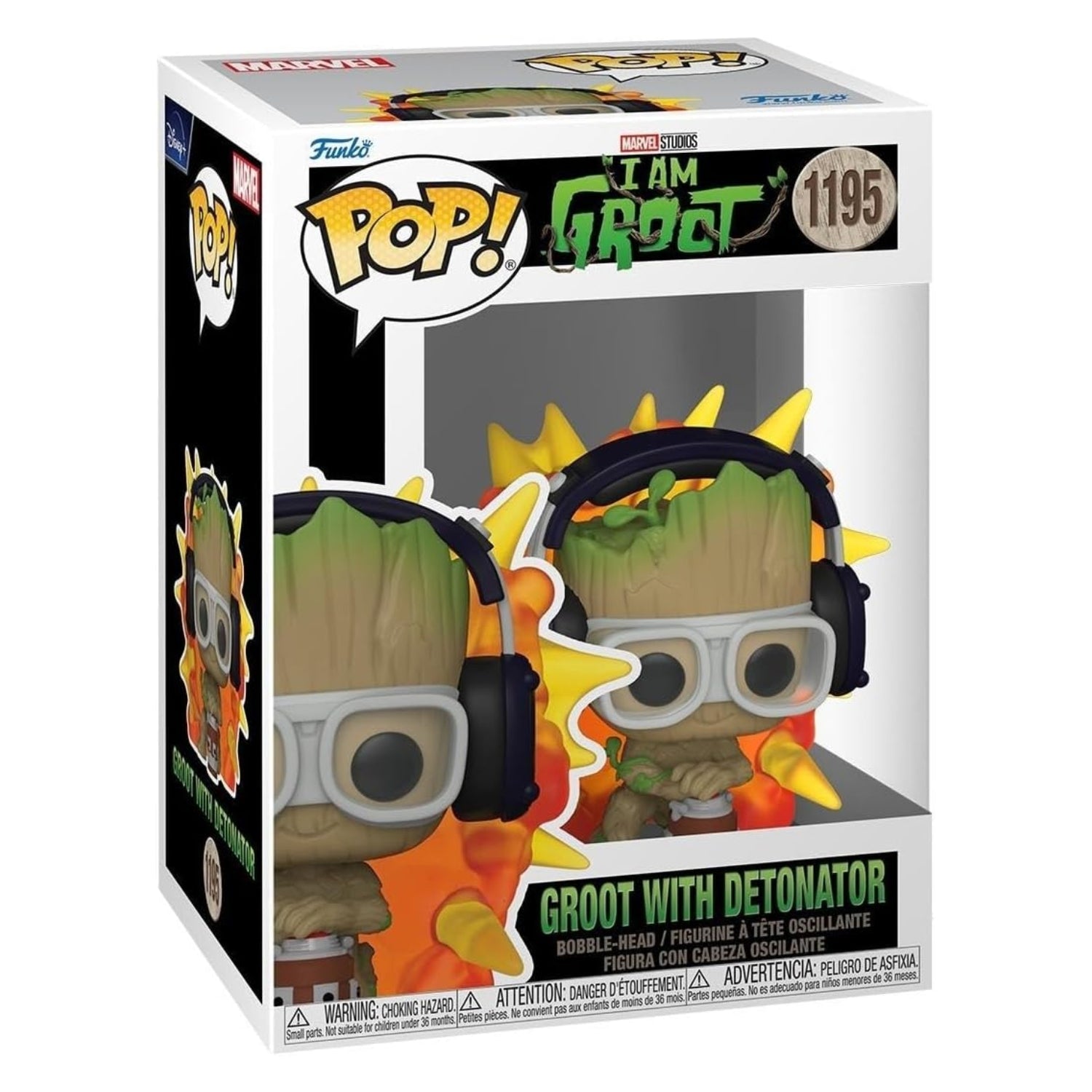 Funko Pop! Groot with Detonator (Com Detonador) 1195 - Eu Sou Groot - Geek Plus