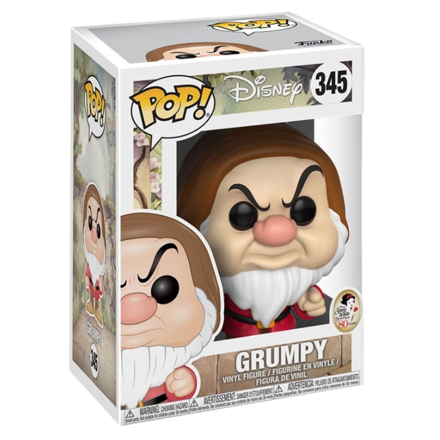 Funko Pop! Grumpy (Zangado) 345 - Disney A Branca de Neve - Geek Plus
